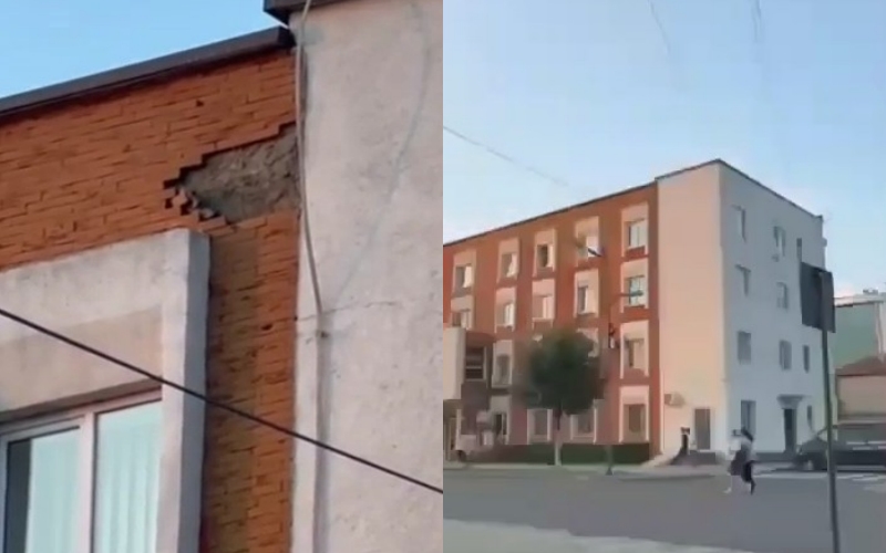 Gjykata e Kukësit e amortizuar me tulla që bien, rrezik për kalimtarët