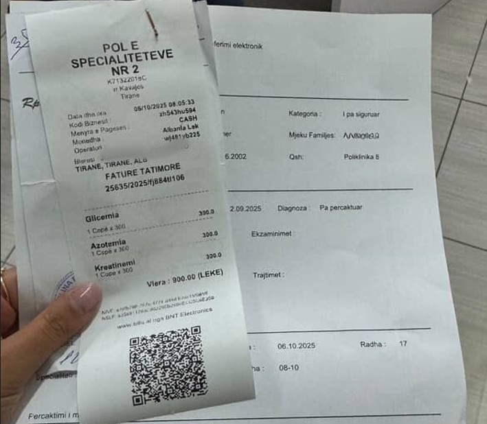 Qytetarja denoncon qendrën shëndetësore nr.2: E siguruar, por më detyruan të paguaj analizën
