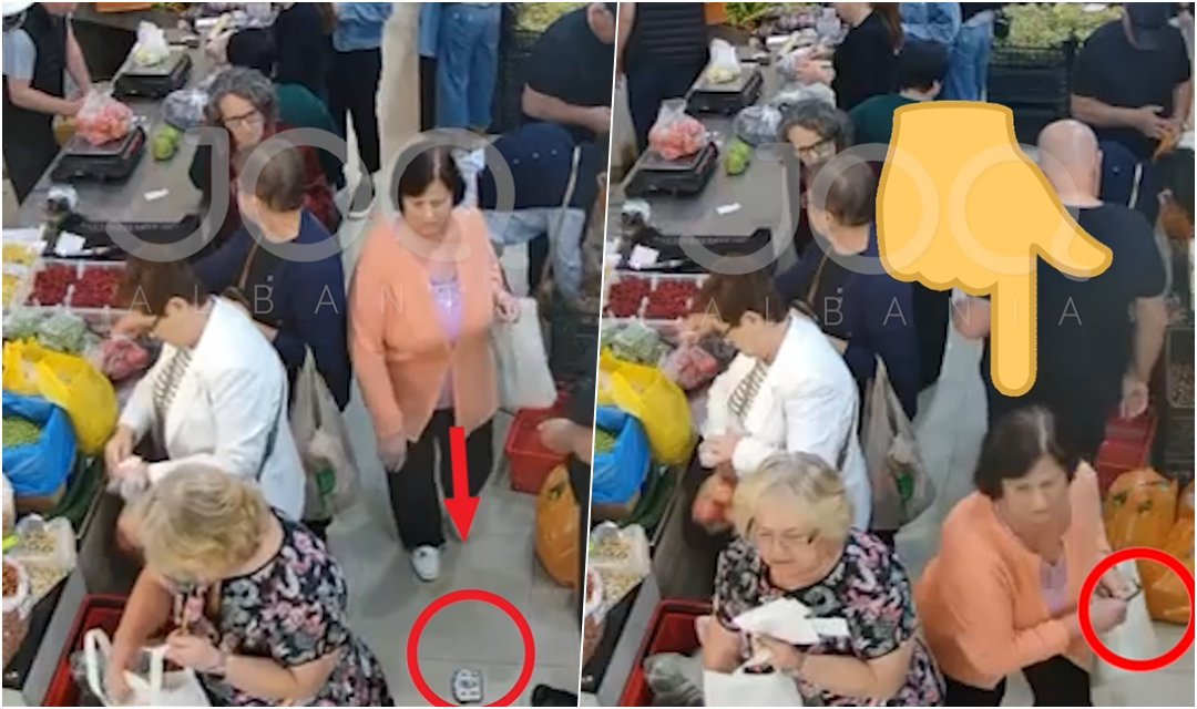 Astir/ Të moshuarës i bie portofoli në dyqan, gruaja e merr ‘pa pikë turpi’ si të ishte i saji