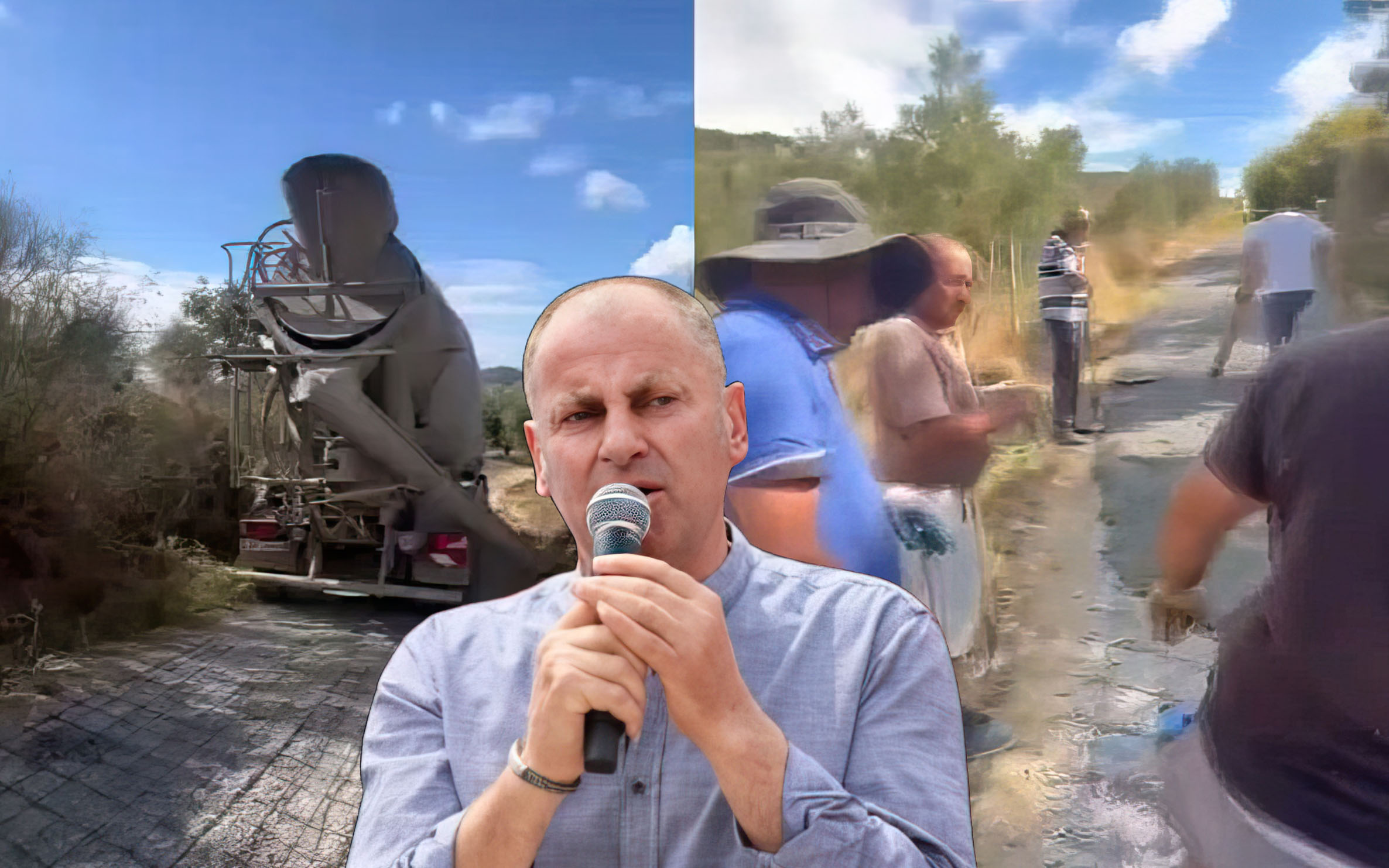 Banorët e Galushit shtrojnë vetë rrugën e fshatit: Bashkia Peqin mbledh taksat dhe votat