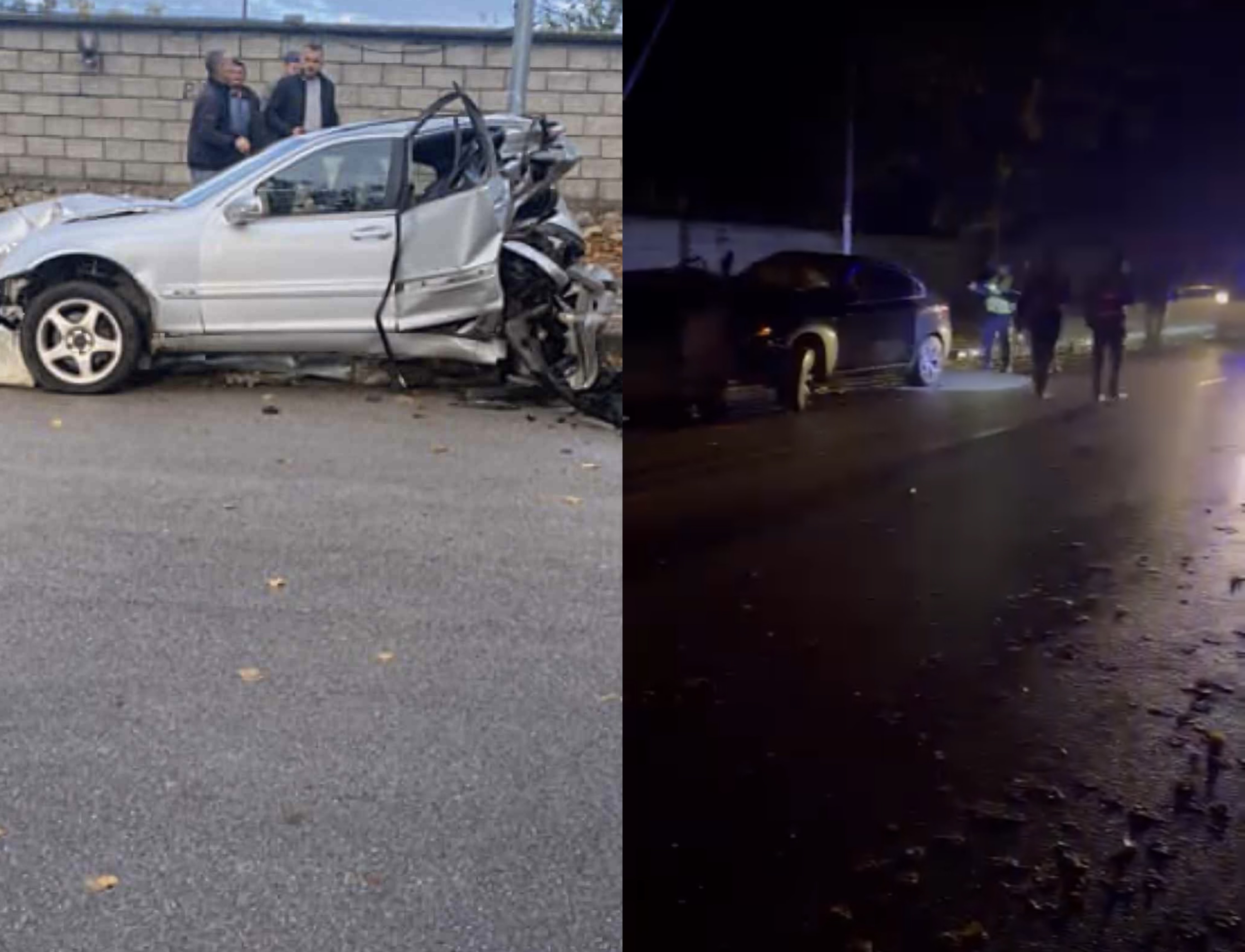 “Makina e ndarë në gjysmë dhe shoferi i arratisur”, qytetarët nxjerrin bllof Policinë