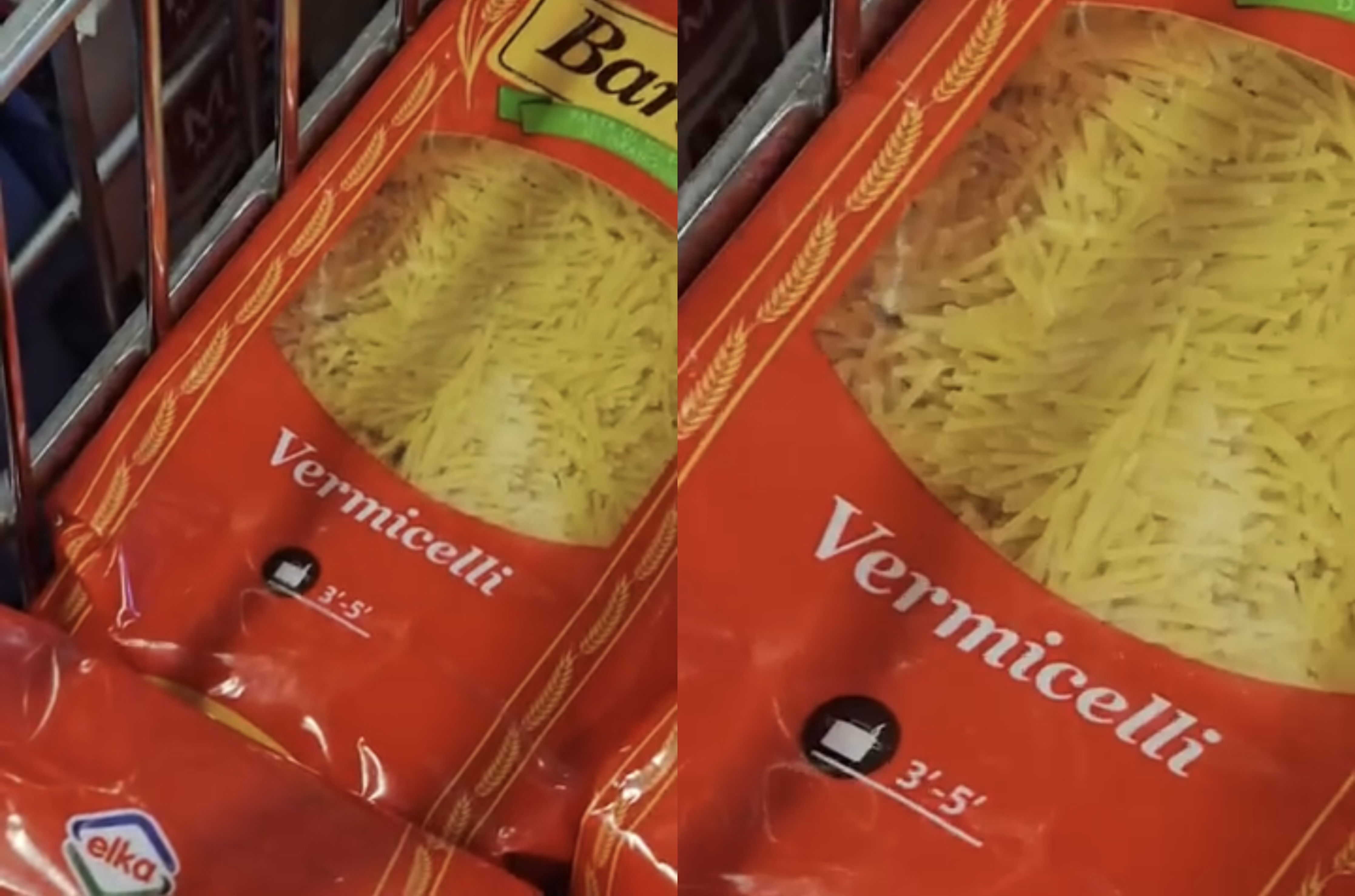 Makaronat “Baretti” të Elkës plot me miza që në raftet e marketit