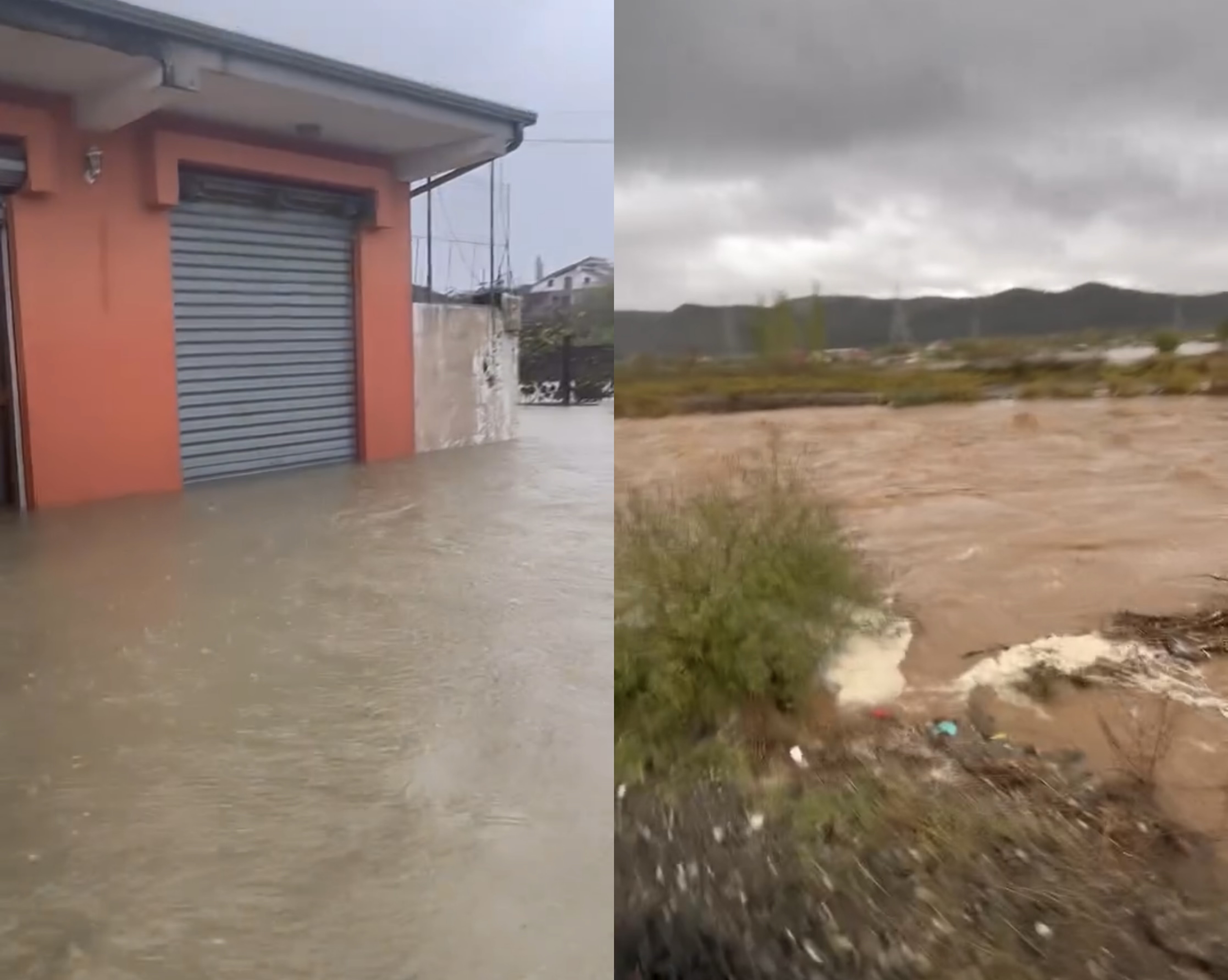 Përroi i Glinës del nga shtrati, uji vërshon drejt banesave