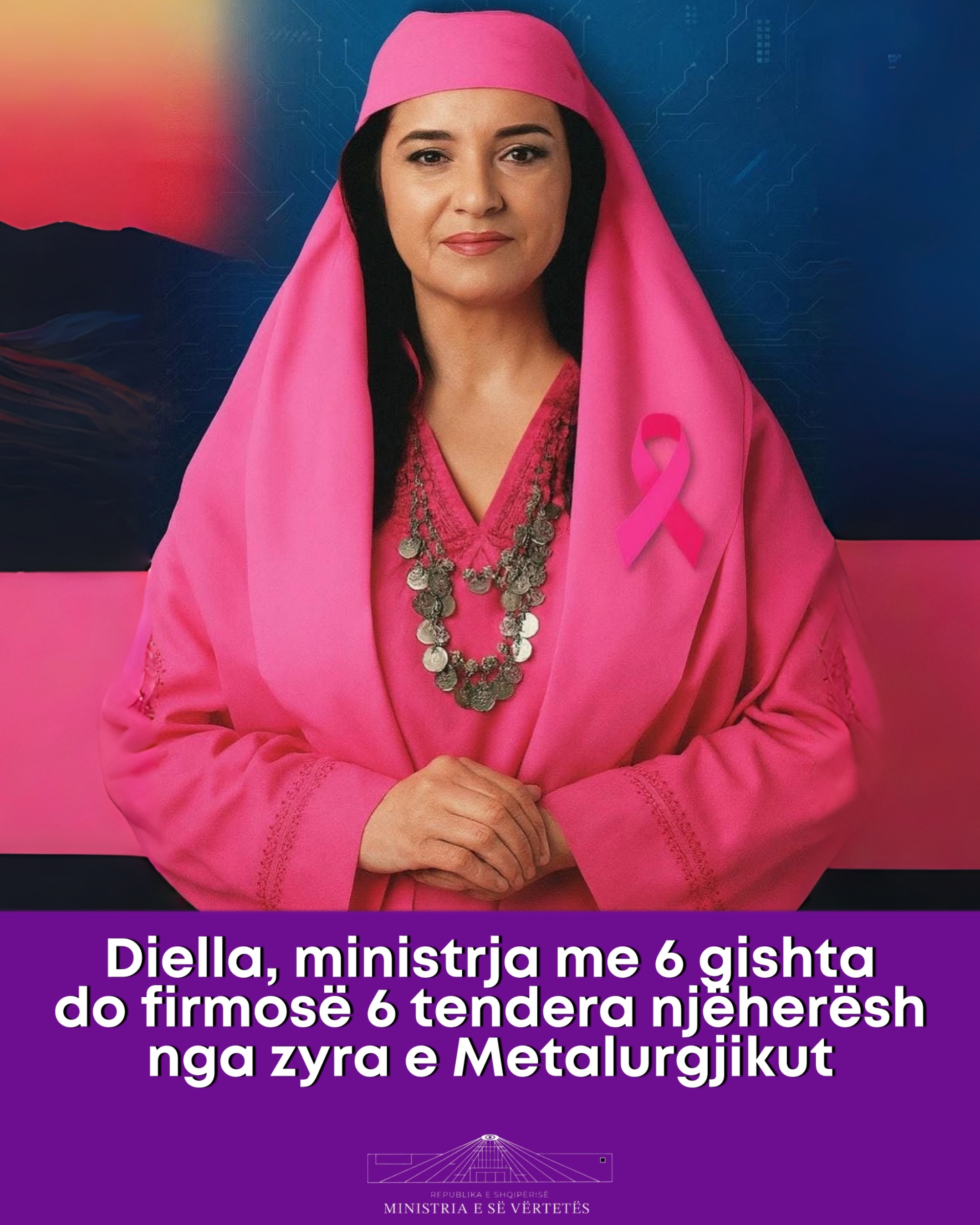 Diella ministrja me 6 gishta do firmosë 6 tendera njëherësh nga Metalurgjiku