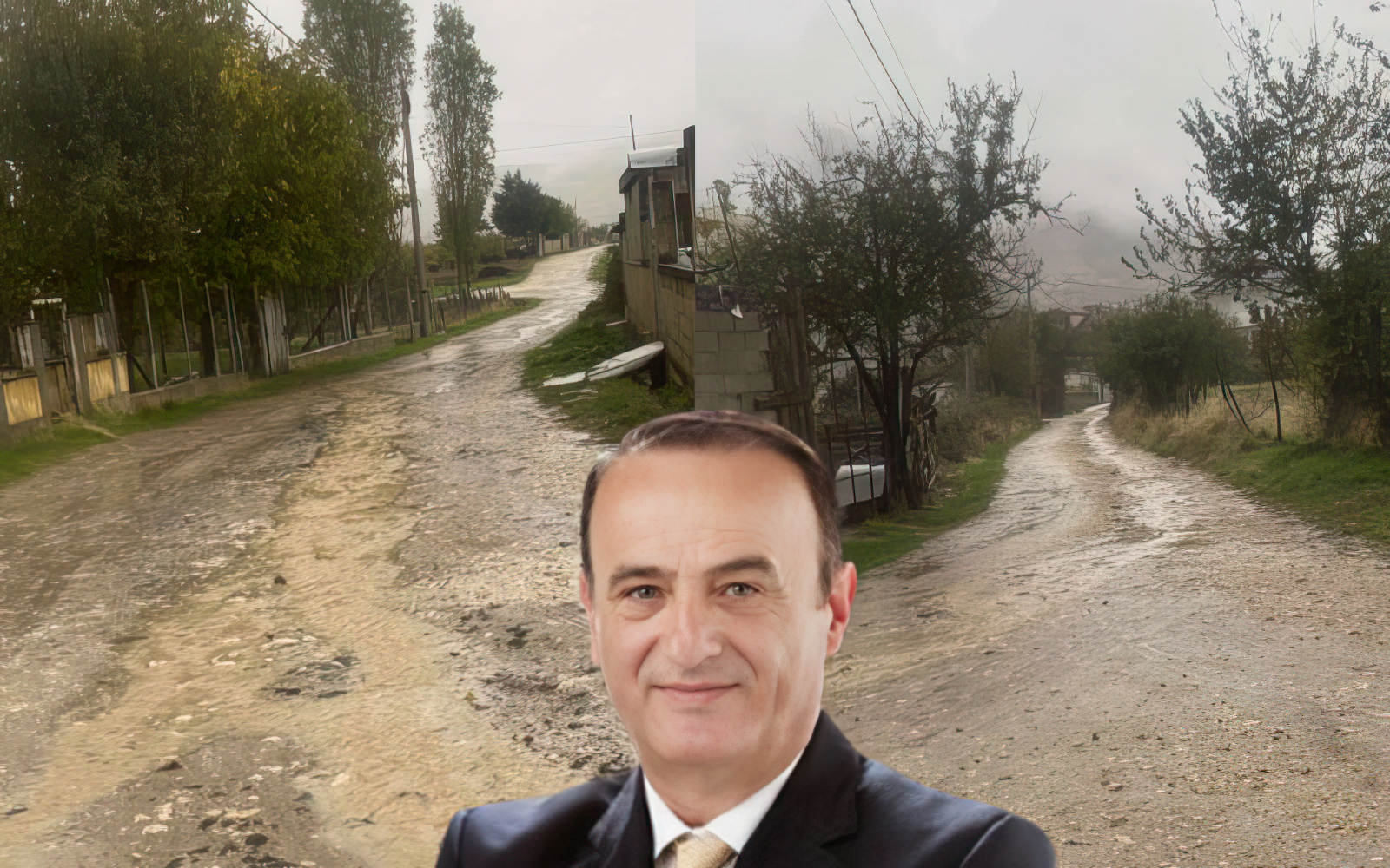 Rruga në Remenj me baltë e gropa, bashkia Pogradec nuk merr asnjë masë për asfalitim