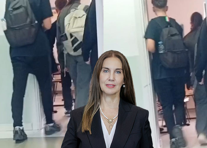 Kumbaro propagandë me gjimnazistët e Elbasanit, i mban me zor në shkollë jashtë orarit