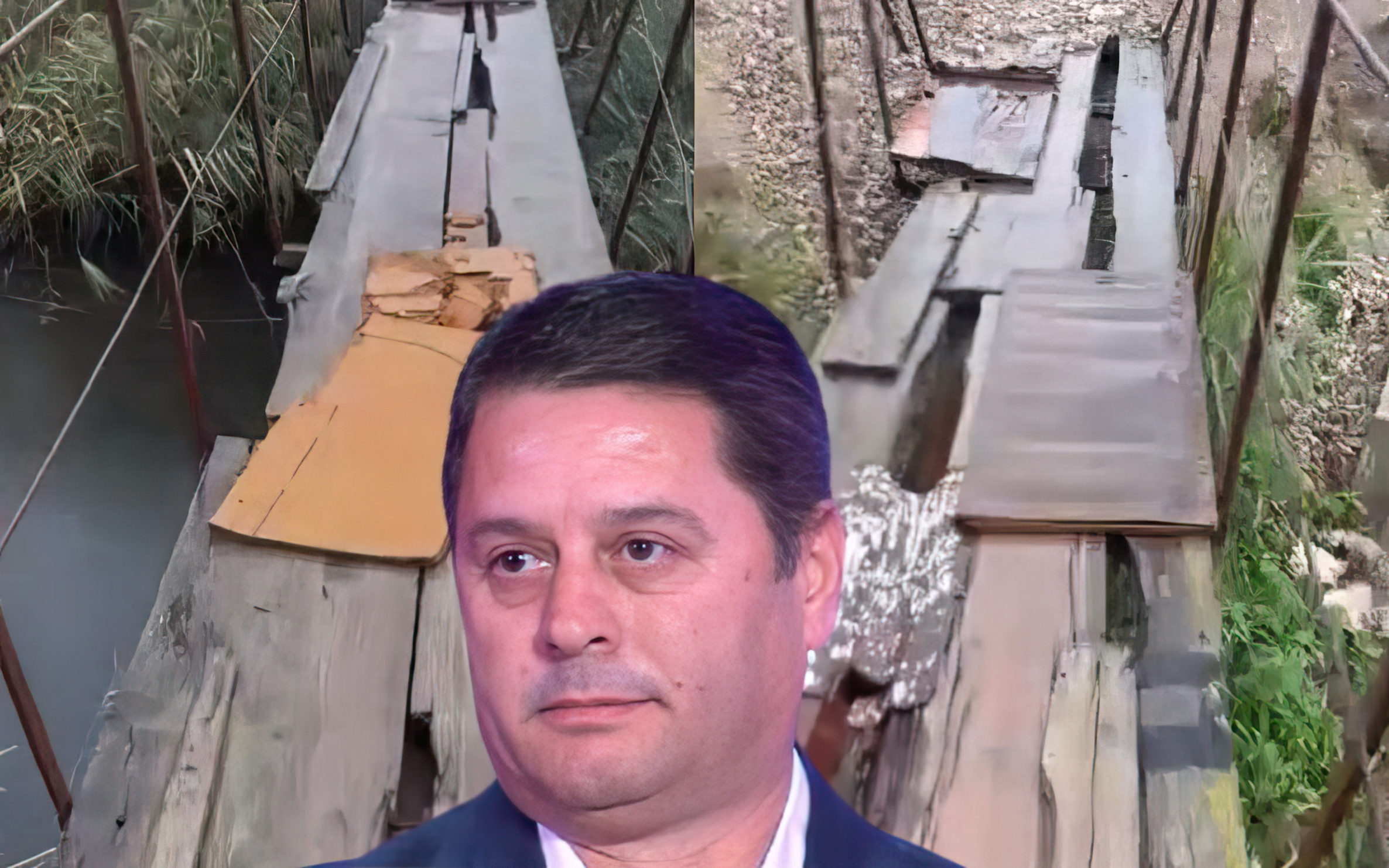 Fëmijët rrezikojnë jetën në urën e shkatërruar të fshatit rrilë, bashkia Lezhë asnjë masë