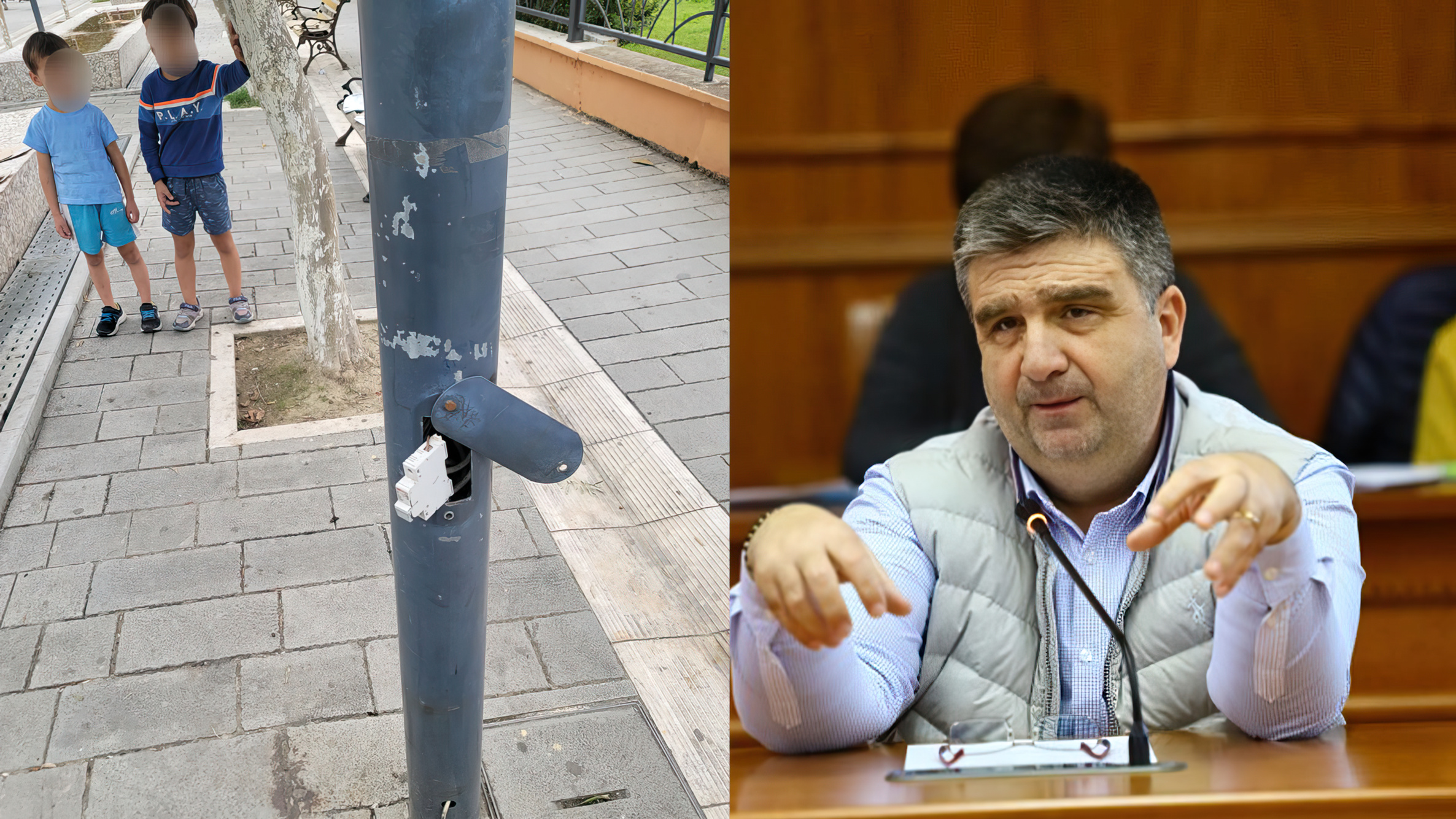 Shtylla e dëmtuar rrezikon fëmijët, zero reagim nga Bashkia e Subashit dhe OSHEE