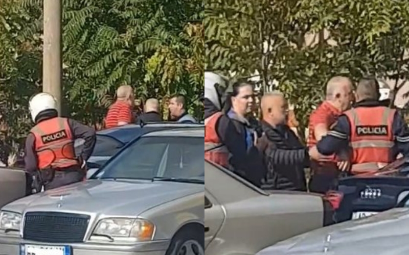 Çfarë po ndodh te  Pallati me Shigjeta   Policia dhe  Shqiponjat  arrestojnë një burrë