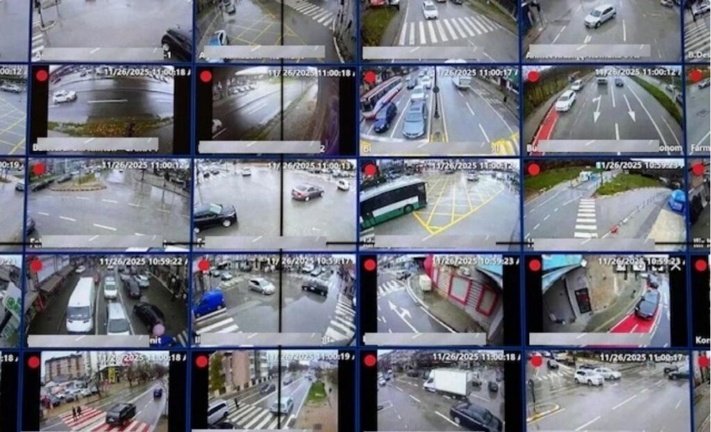 Nis shqiptimi i gjobave përmes monitorimit të kamerave të sigurisë në Prishtinë