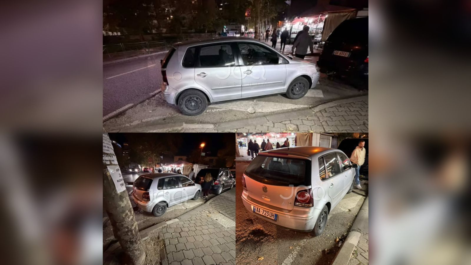 Makinat e parkuara mbi vizat e bardha, rrezik për këmbësorët në Tiranë