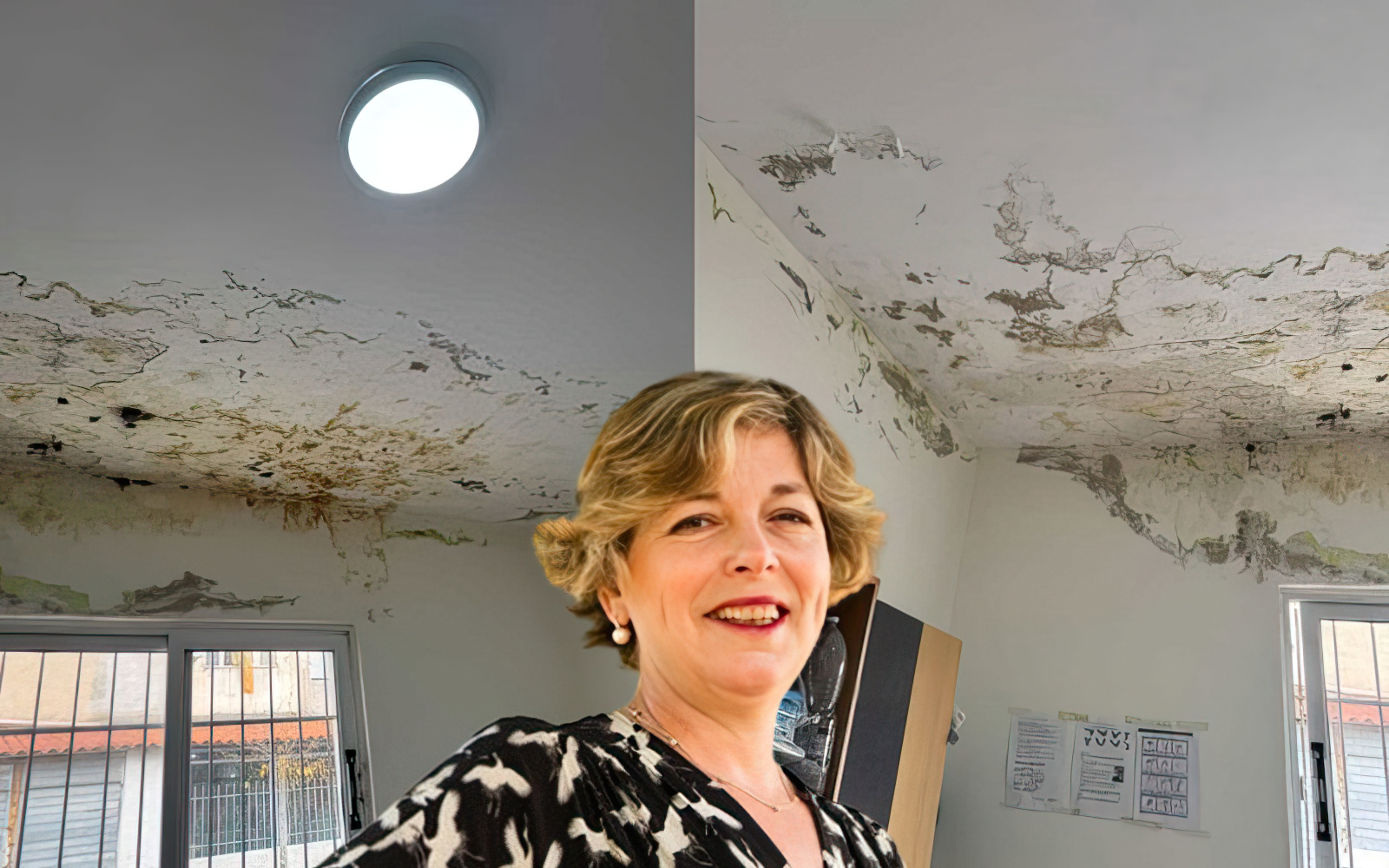 “Qendra shëndetësore në Çole të Vlorës me lagështi, shiu pikon brenda”