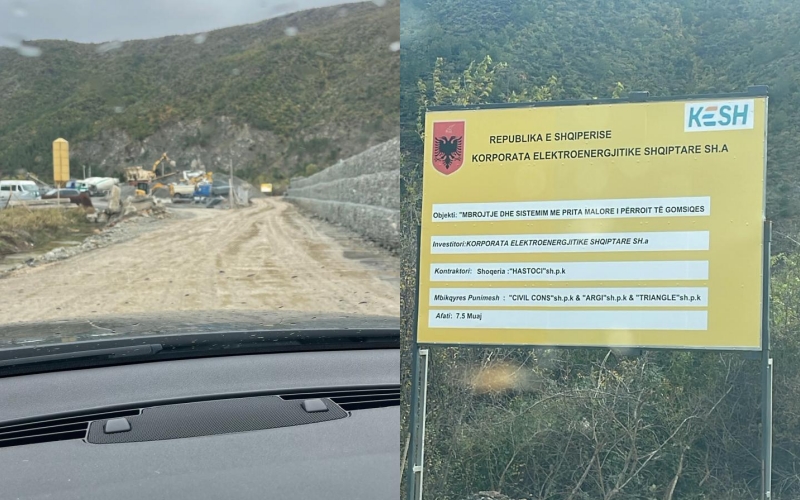 Projekti i KESH dëmton rrugën e Jakaj, banorët lëvizin mes gropave dhe baltës