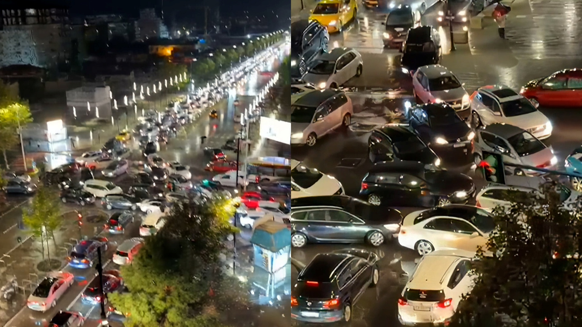 Makinat bëhen  mullar  te ish Stacioni i Trenit  policia nuk duket kund