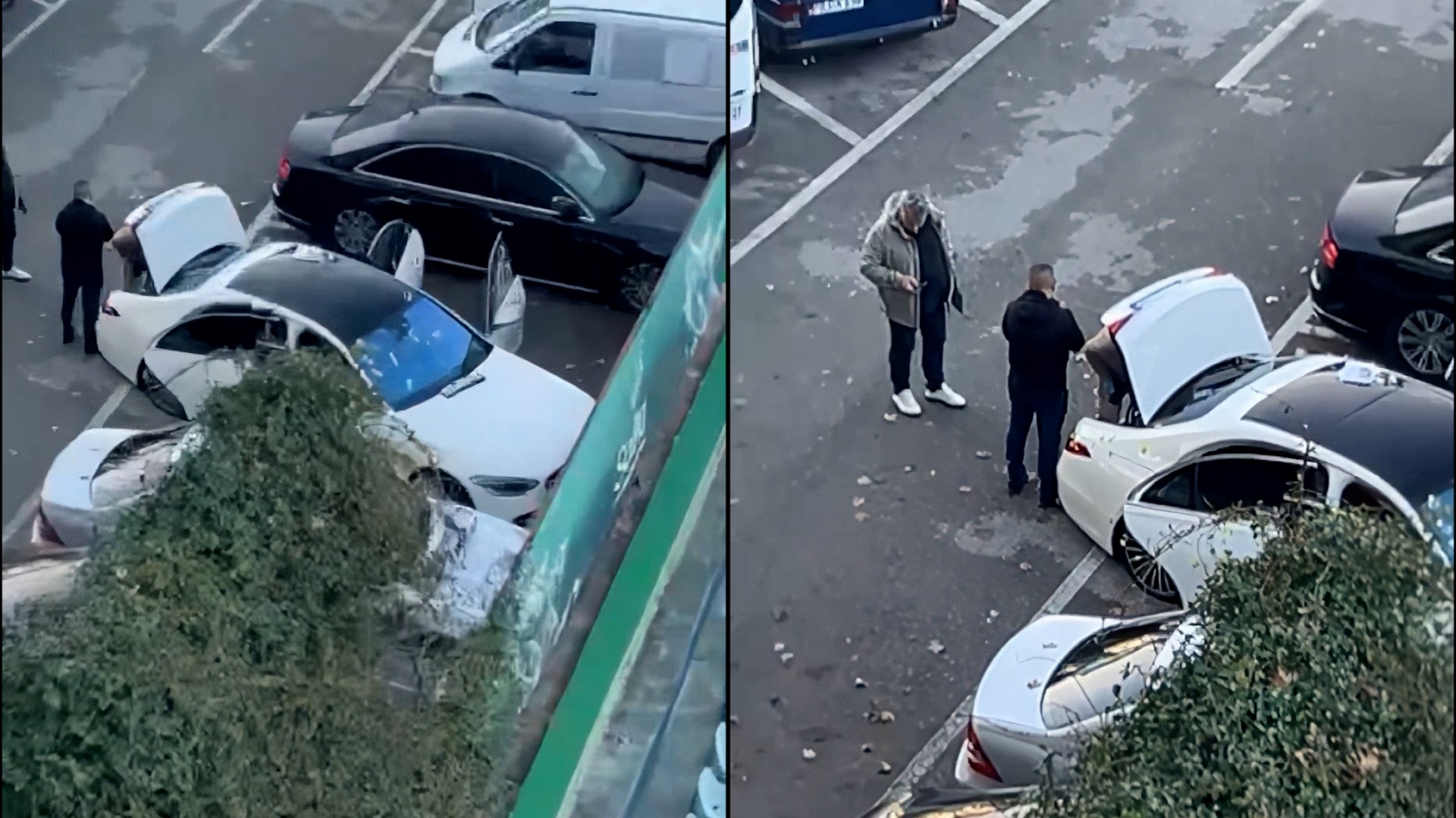 Policia i bën ekspertizën makinës së Gilmando Danit në qiell të hapur