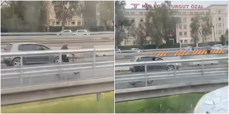 Si dhimbset jeta? Qytetari me biçikletë në garë me makinat në autostradë