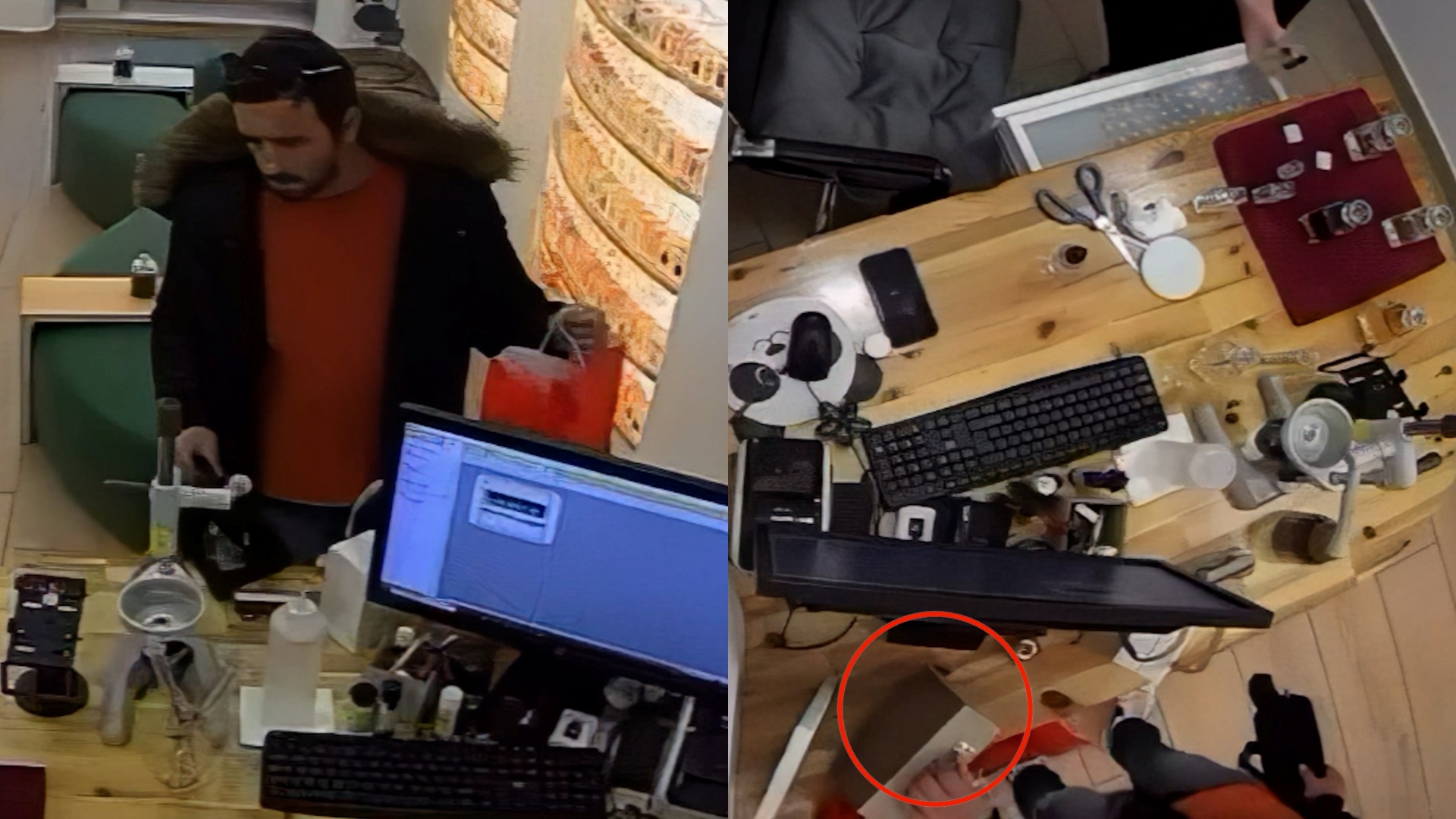 Shkoi për të blerë parfum dhe vodhi arkën e bakshisheve