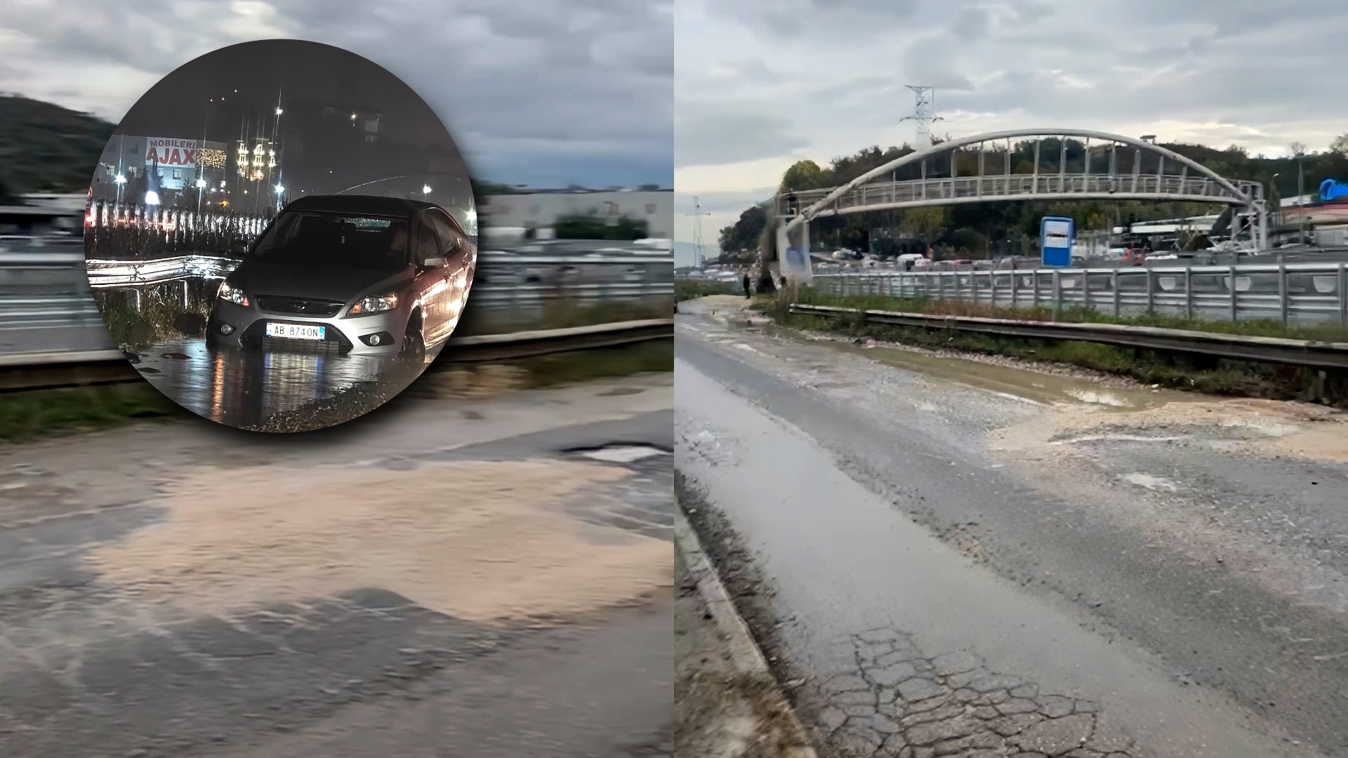 Mbushen “shkel e shko” gropat në rrugën Vorë-Tiranë, bëni kujdes