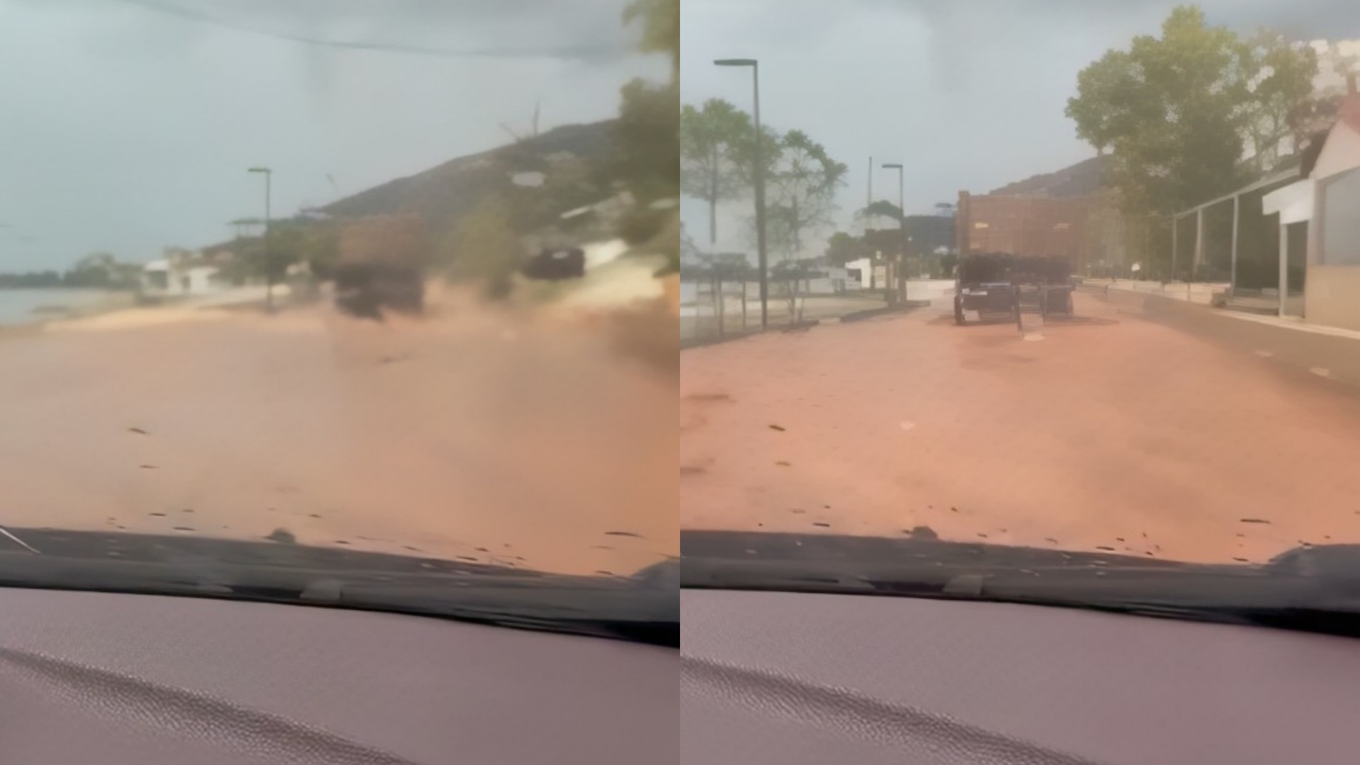 Bregdeti i Radhimës mbushet me baltë pas një shiu të vetëm