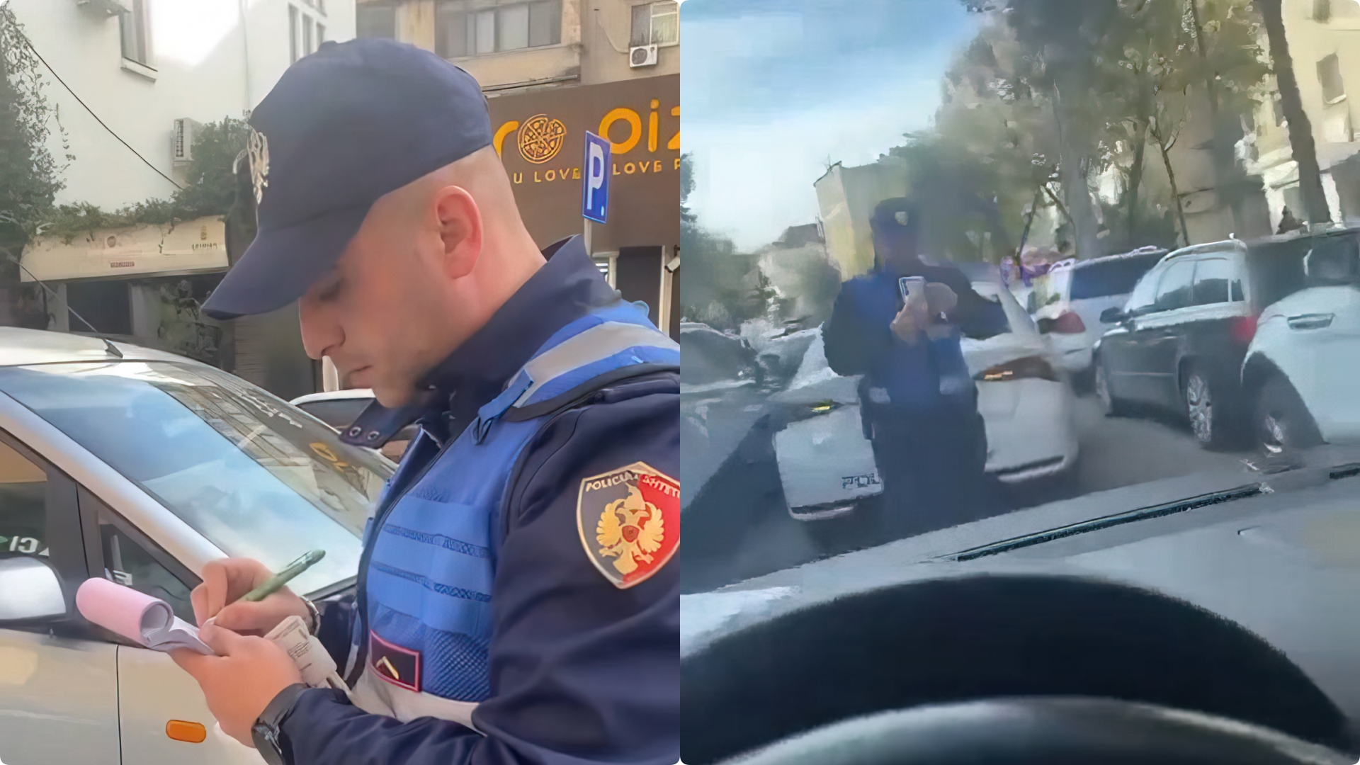 Policia gjobit qytetarin për të mbushur numrin, fal makinat e tjera përreth