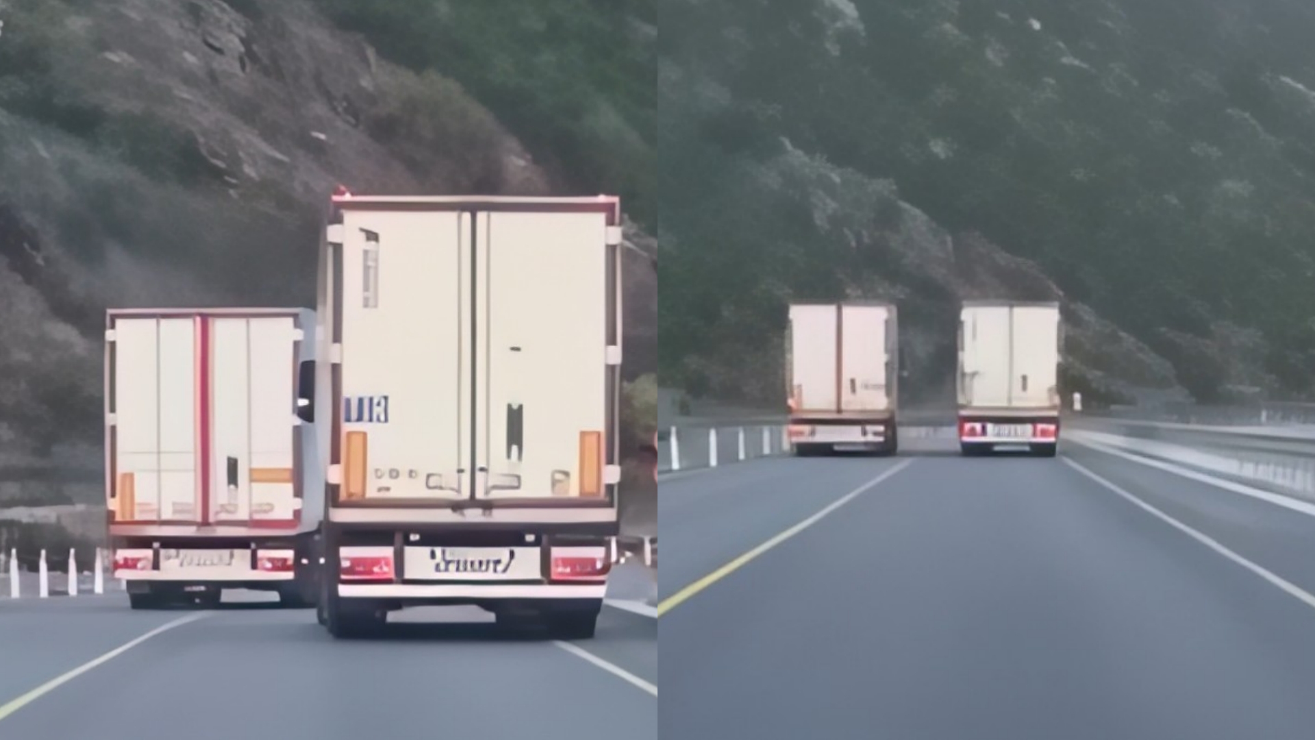 Kamionët me ngarkesë nuk durojnë dot njëri tjetrin, kryejnë parakalime