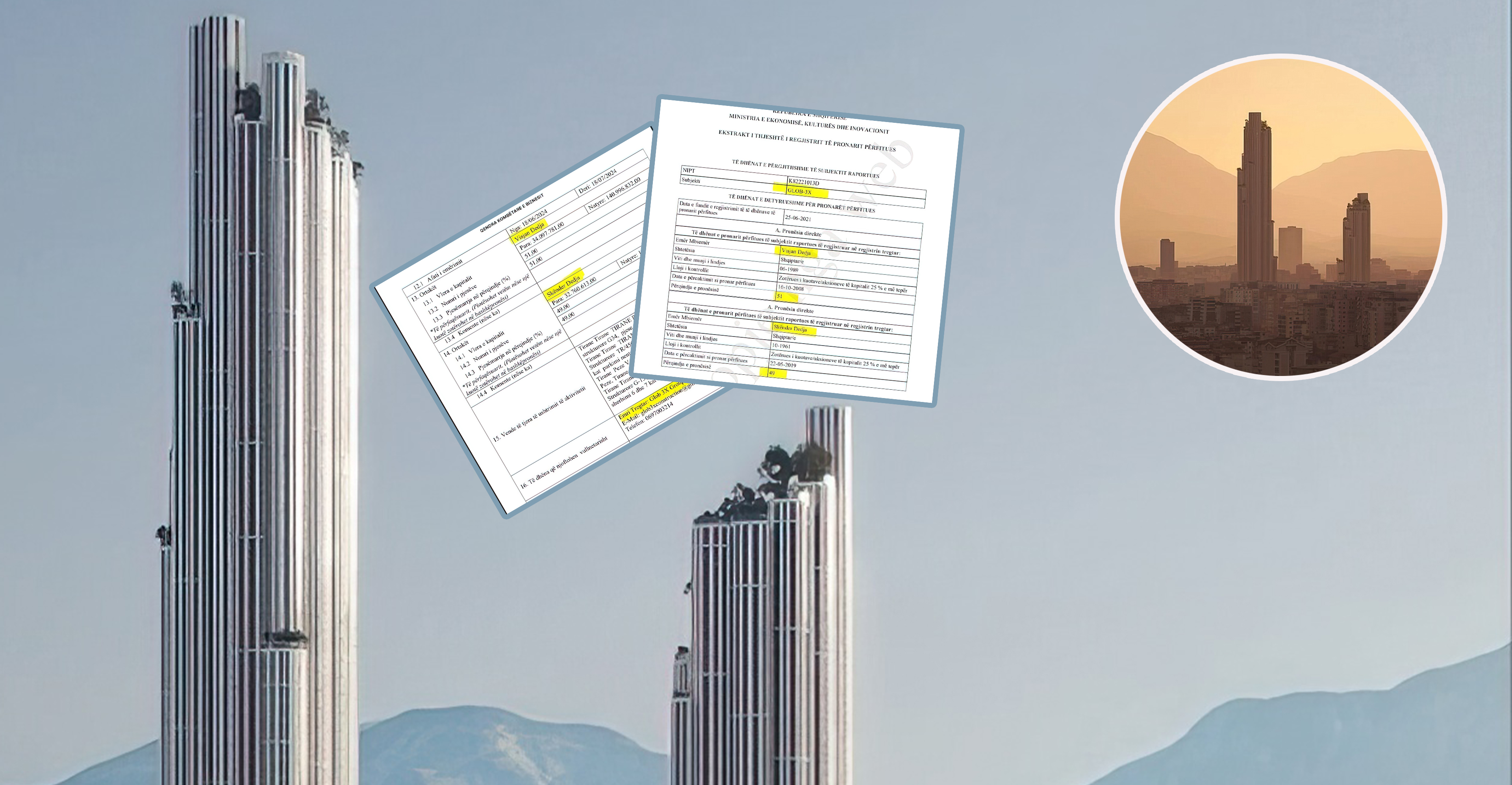 Tirana po mbytet nga betoni  Dy kulla të reja binjake ngrihen në Rrugën e Kavajës