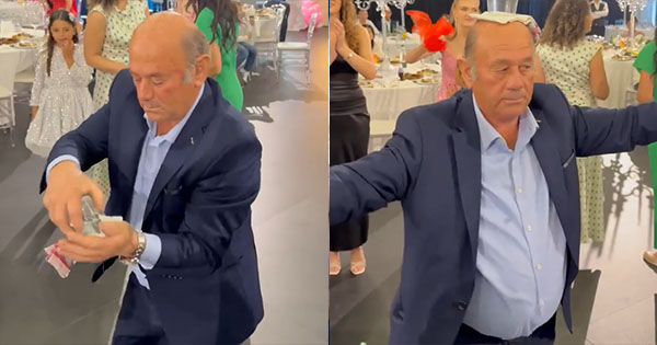 Roskovec/ Burri kërcen me gotën mbi kokë dhe habit të gjithë në dasmë