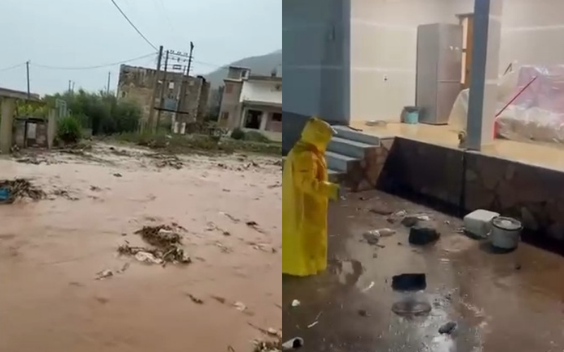 Lumi i Kalasës del nga shtrati, përmbyten banesat, fshati Rusan i Delvinës nën ujë