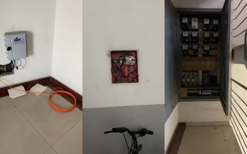 Kabllot e rrymës elektrike  rrezik tragjedie në pallatin San Biaggio në Shkodër 