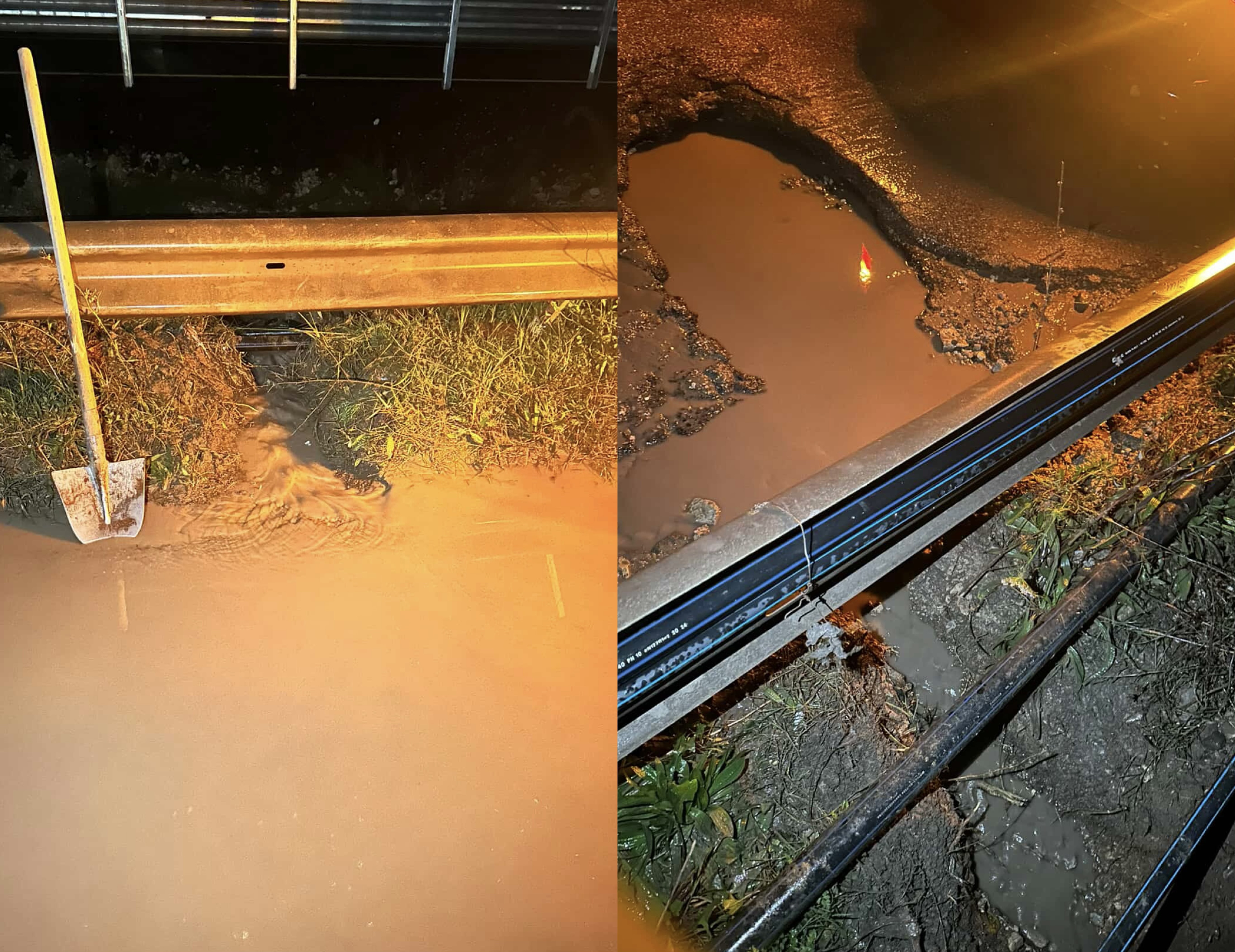 Rruga dytësore Tiranë-Vorë në gjendje alarmante: Gropat e mbushura me ujë burim aksidentesh