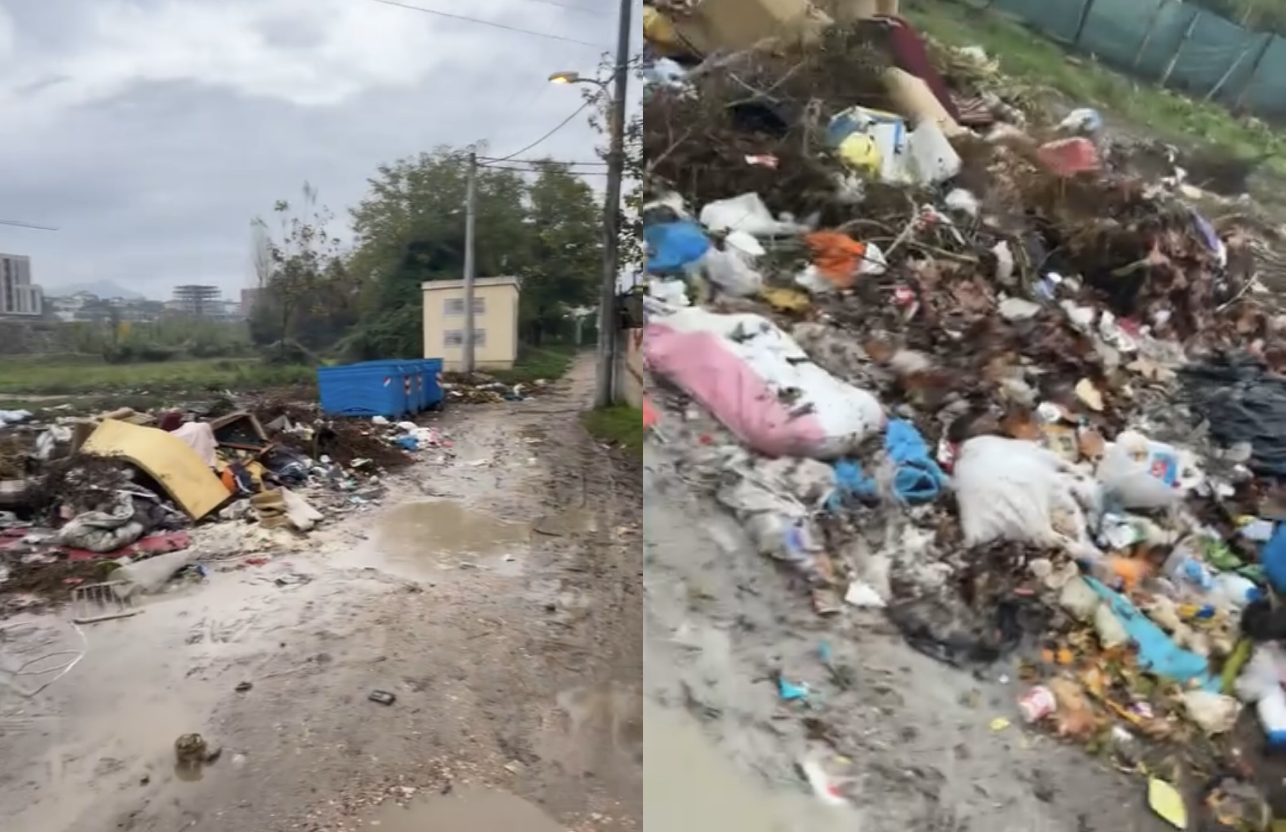 Mbeturinat pushtojnë rrugën “Dishnica”, banorët pranë shinave të trenit kërkojnë zgjidhje