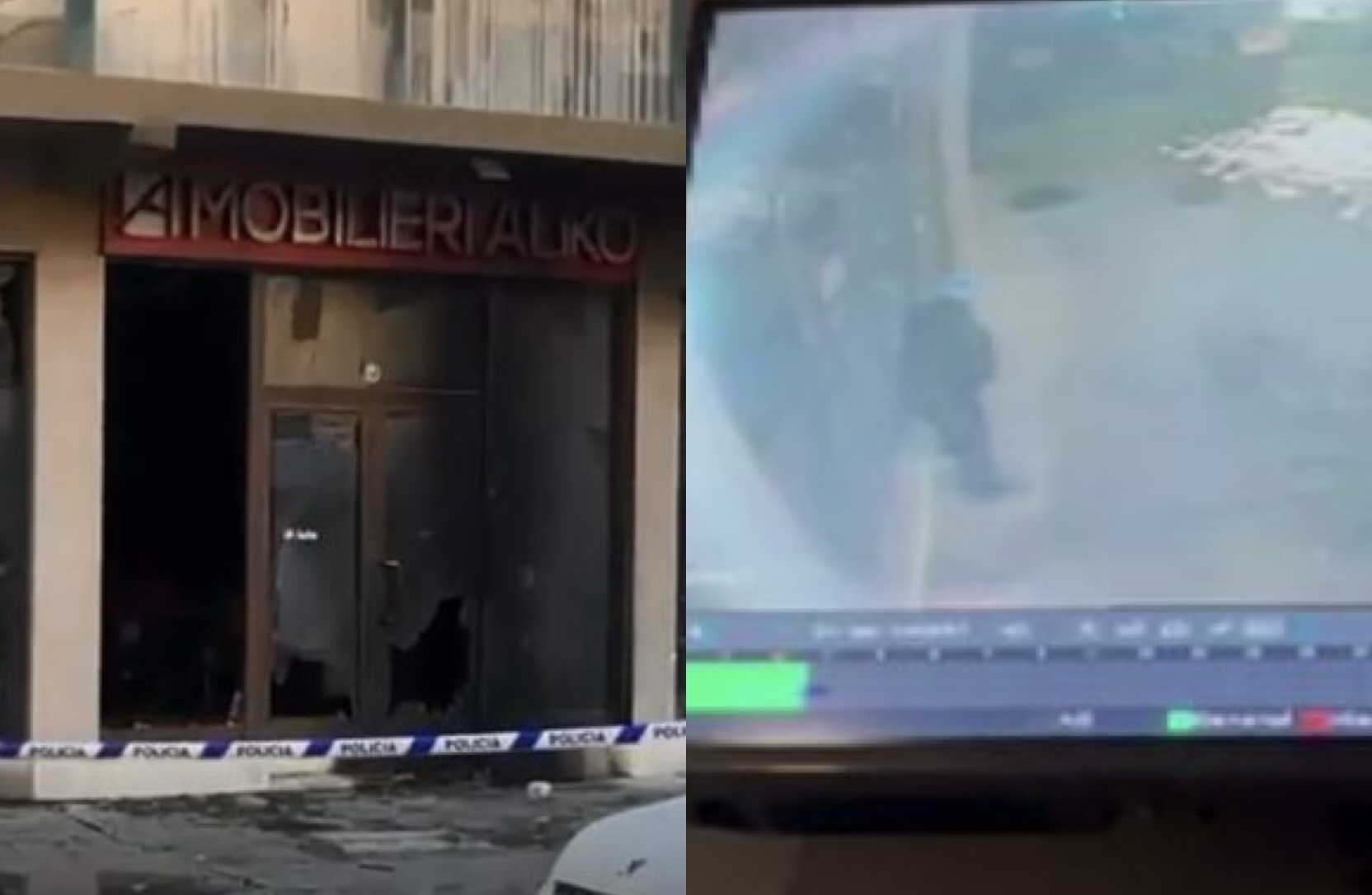 Zjarri në mobilerinë në Vlorë/ Autori i maskuar thyen xhamat dhe derdh benzinë mbi mobilje