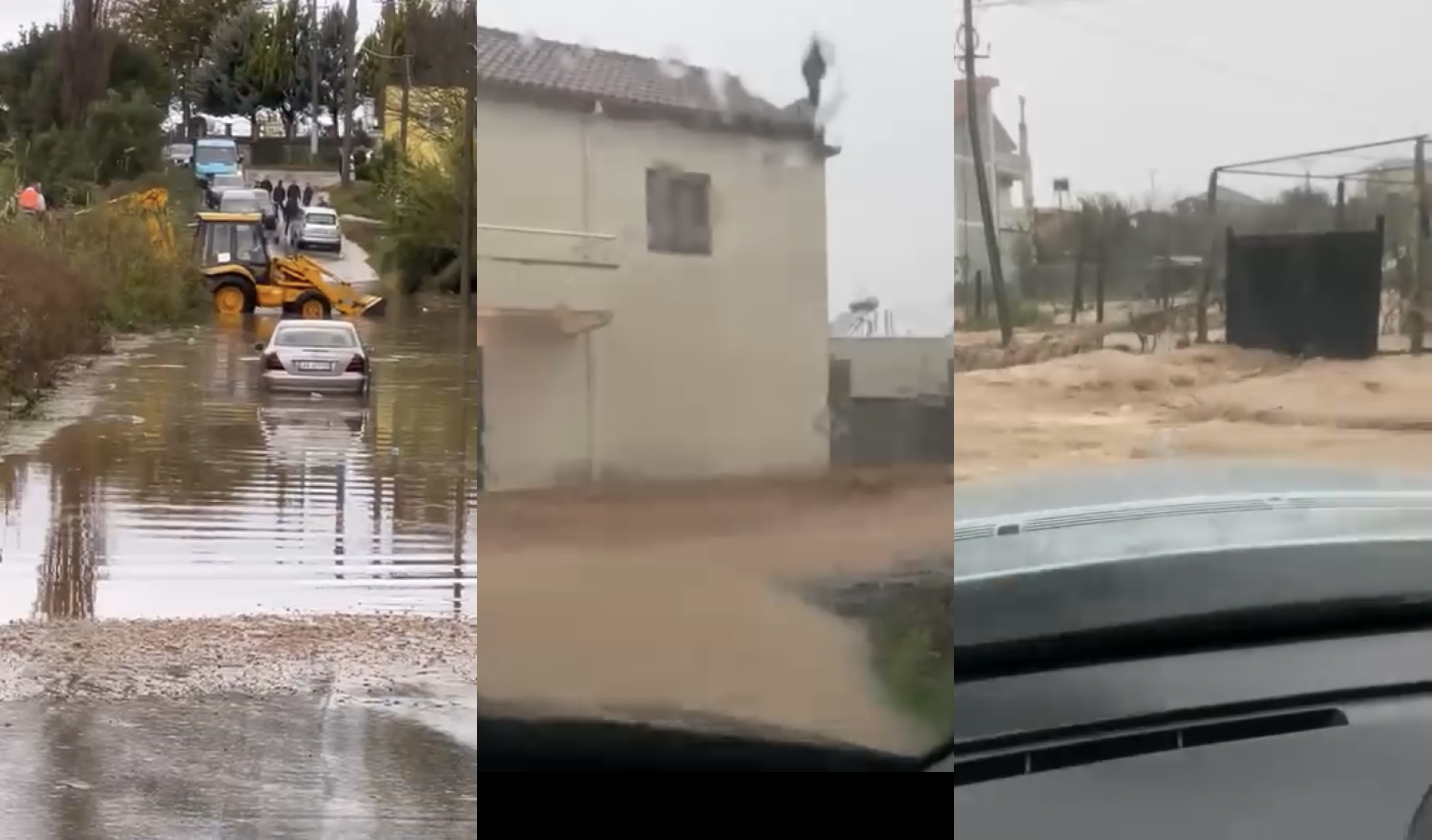 Moti i keq shkakton problemet e para  kanale të bllokuara dhe uji mbi 30 cm