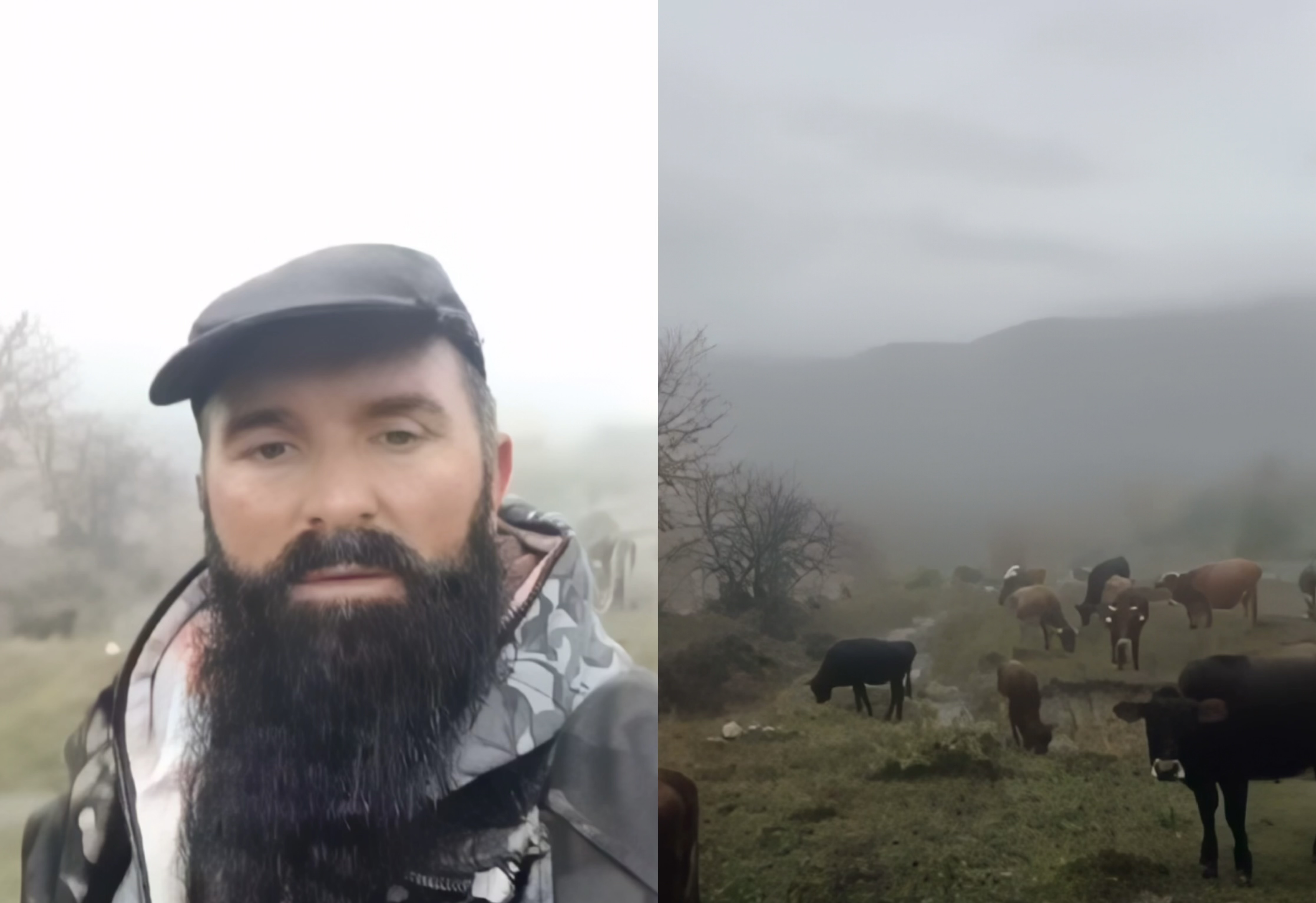 Erion Isai i shembi stallën, fermeri dhe bagëtitë e tij mbeten në qiell të hapur dhe mes të shiut