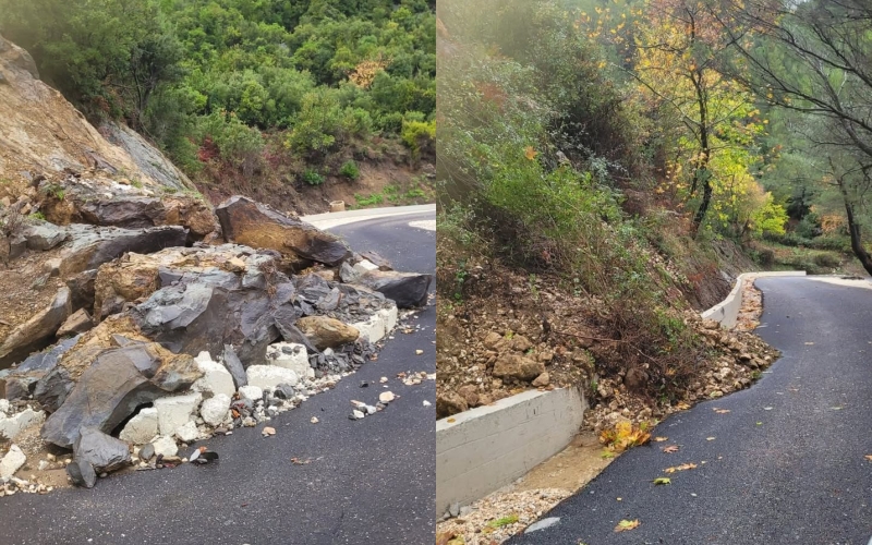 Investim 3 milionë eurosh, rruga e Terbaçit në Vlorë dëmtohet pas reshjeve