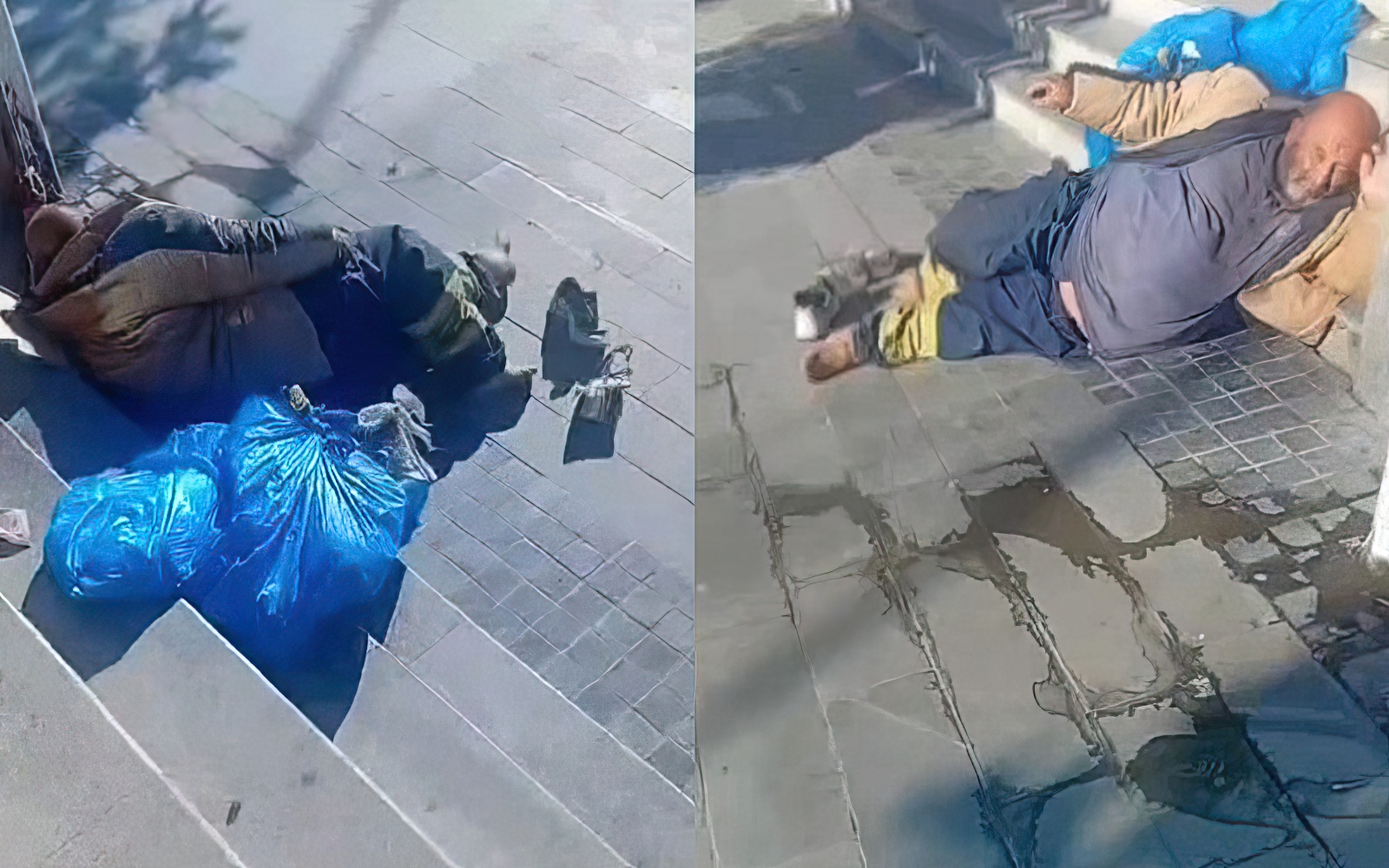 Burri i pastrehë fle prej një viti te shkallët e Pallatit të Kulturës, ku është Rakipi dhe Shërbimi Social?