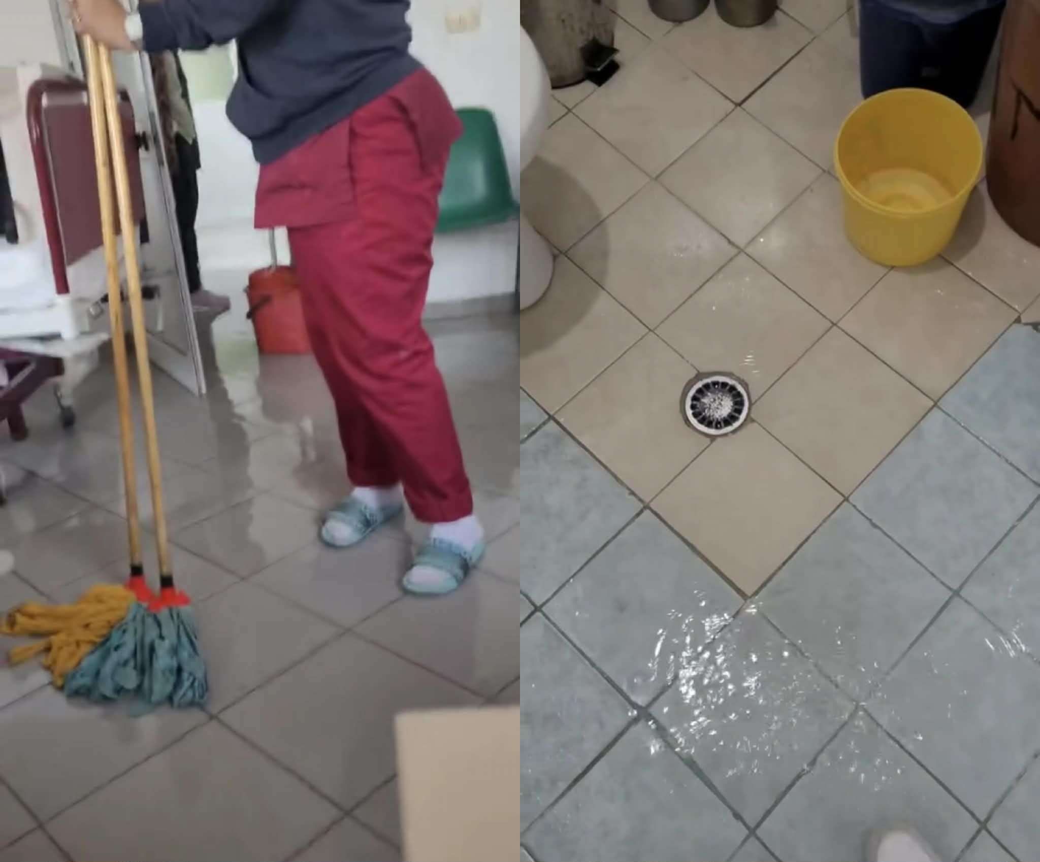 Sanitarja harroi rubinetin hapur, përmbytet dhoma e spitalit në Vlorë