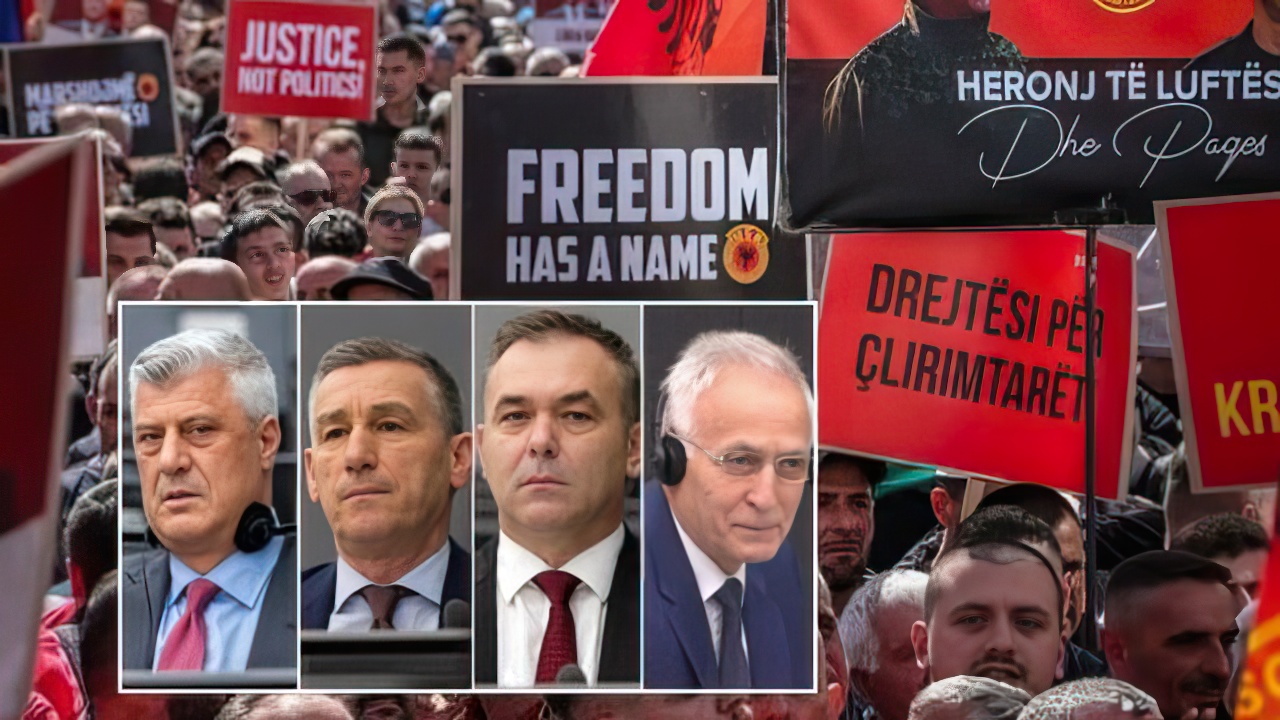 Shkupi vishet sot kuqezi  Mijëra shqiptarë kërkojnë drejtësi për ish krerët e UÇK së