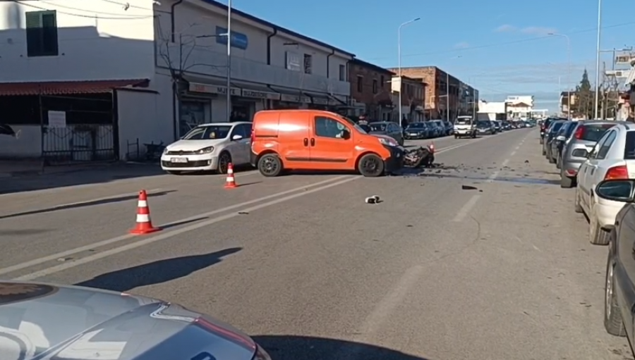 Aksident i rëndë në unazën e Lushnjës  motoçiklisti në gjendje kritike