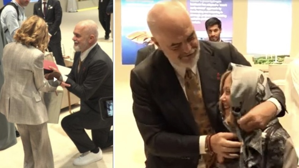 U  turpërua  në mes të Abu Dhabit  Meloni nxjerr në shitje shallin që i dhuroi Rama