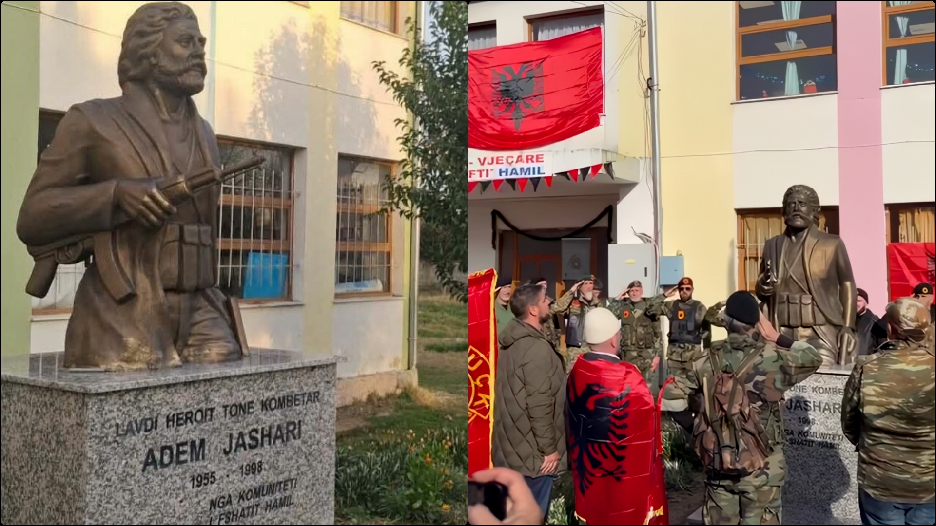 Inaugurohet busti i Adem Jasharit në Hamil të Fierit