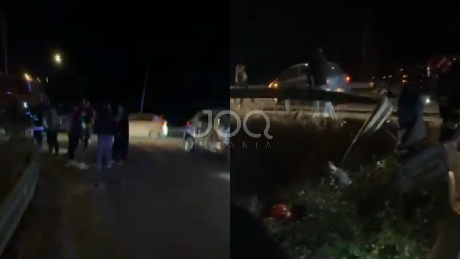 Aksident në Lezhë: Një prej makinave përfundon në kanal, tre të plagosur