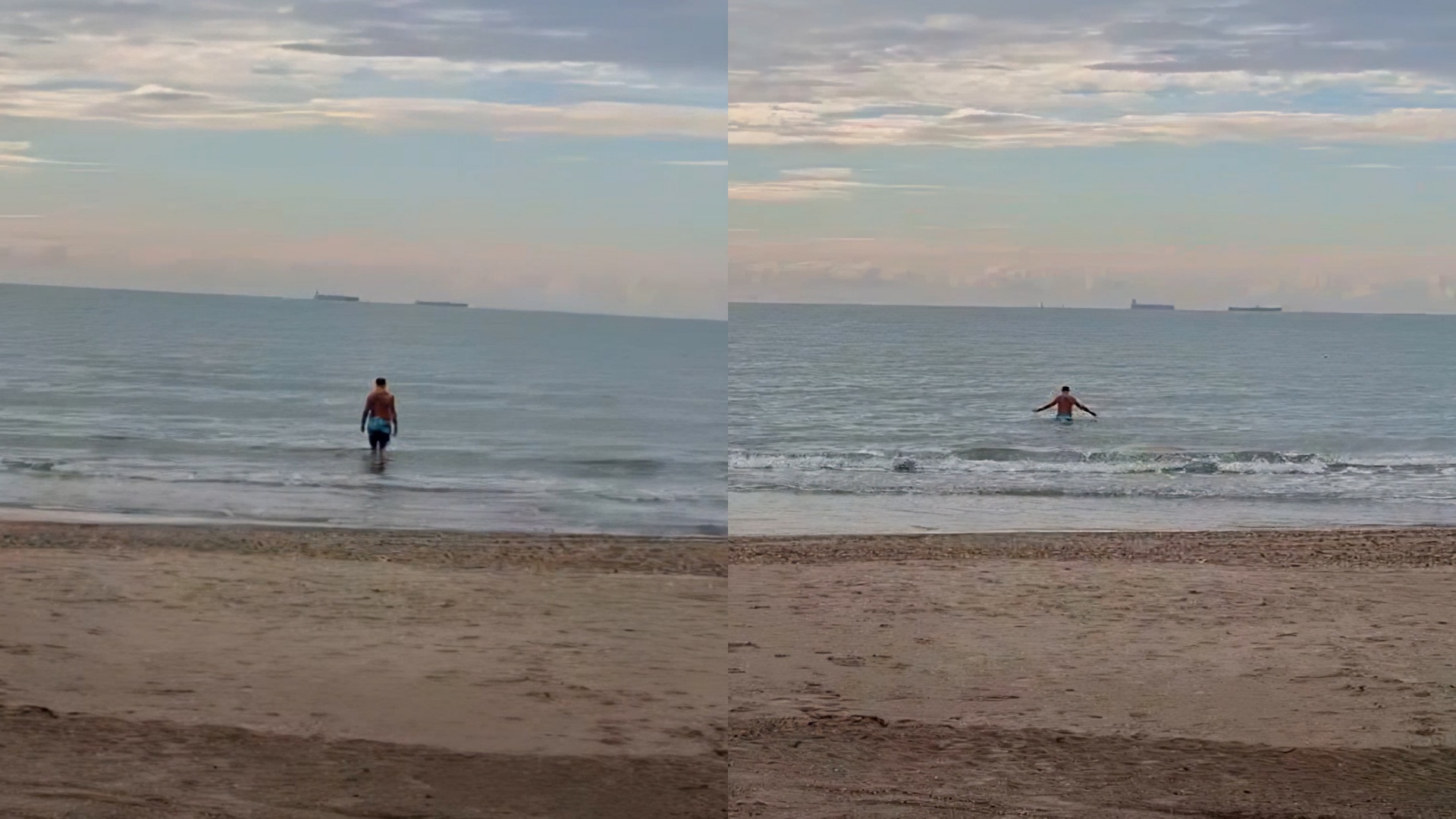 Burri nga Durrësi s pyet për të ftohtin e dhjetorit  lahet në det