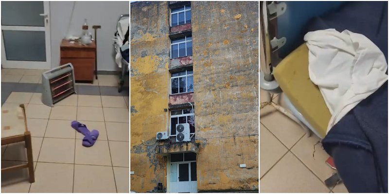 “Pa ngrohje e pa dyshekë”/ Pacientët e spitalit të Përmetit vuajnë, doktorët me kondicionerë