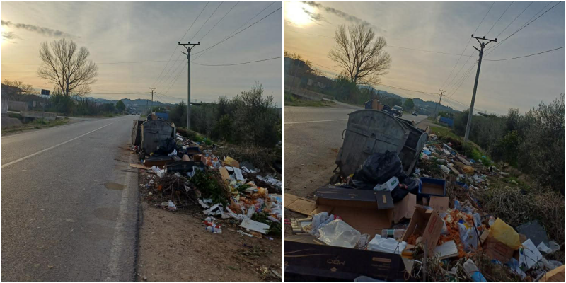 Tejmbushen koshat në Shijak, qytetarët detyrohen t’i hedhin plehrat në rrugë