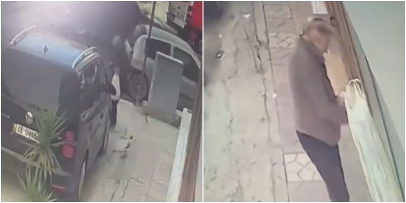 Magji në mes të ditës? Gruaja nxjerr kripën nga poshtë bluzës dhe e lë para dyqanit