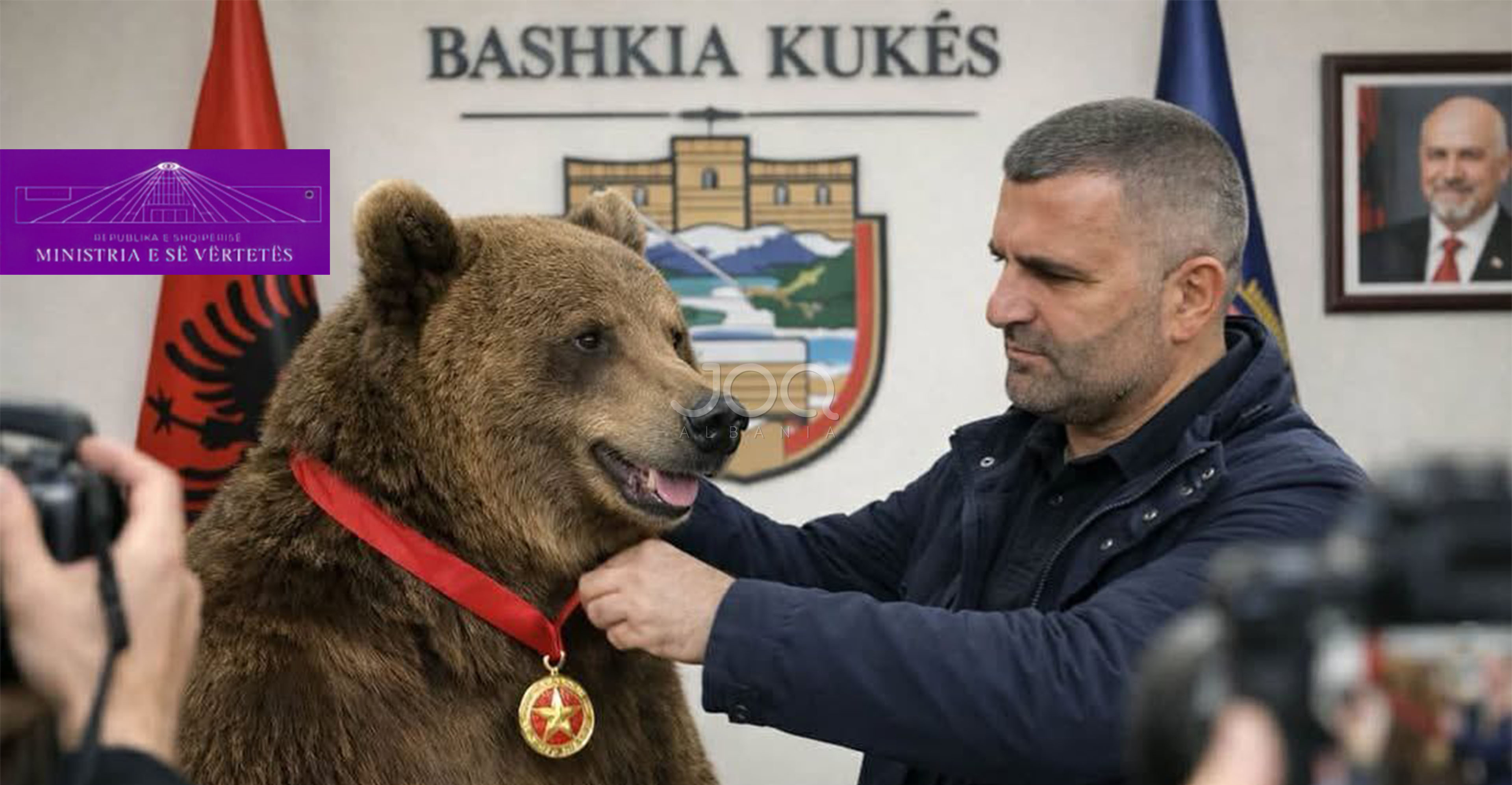 Bashkia Kukës nderon ariun që hoqi vëmendjen për 1 ditë nga Belinda