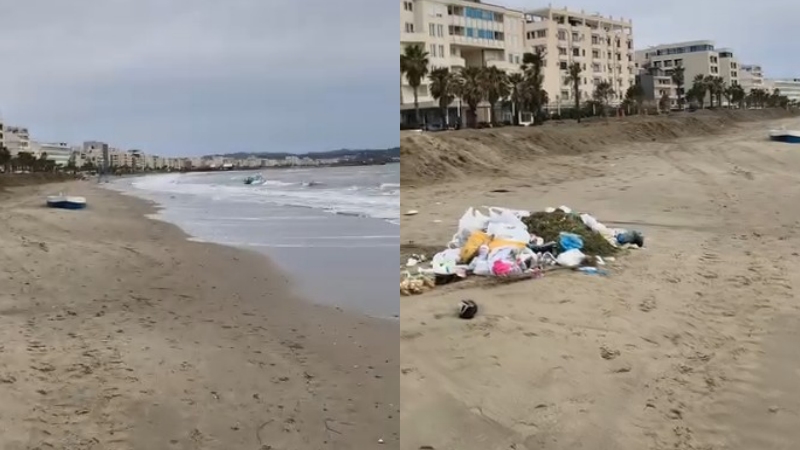 Plazhi i Durrësit nën mbeturina  mungojnë koshat e plehrave
