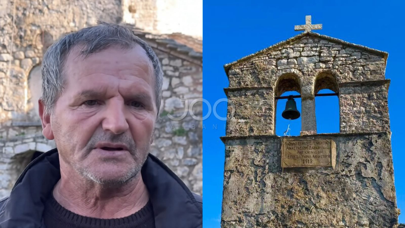 Vidhet këmbana 250-vjeçare në Manastirin e Shën Gjergjit në Sarandë