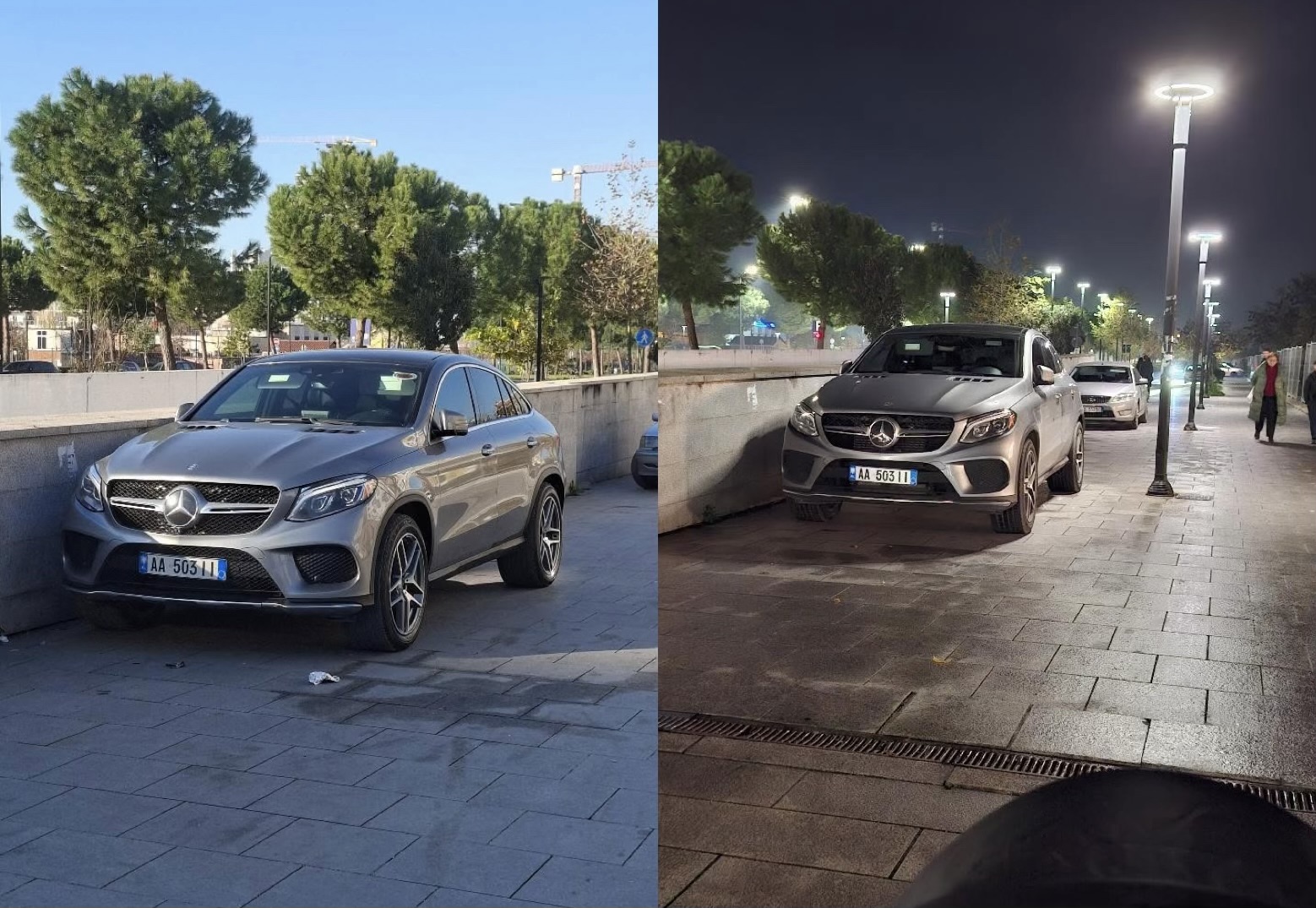  Të fortët e shtetit  parkojnë pa lekë në hyrje të parkingut te Bulevardi i Ri  policia mbyll sytë për to